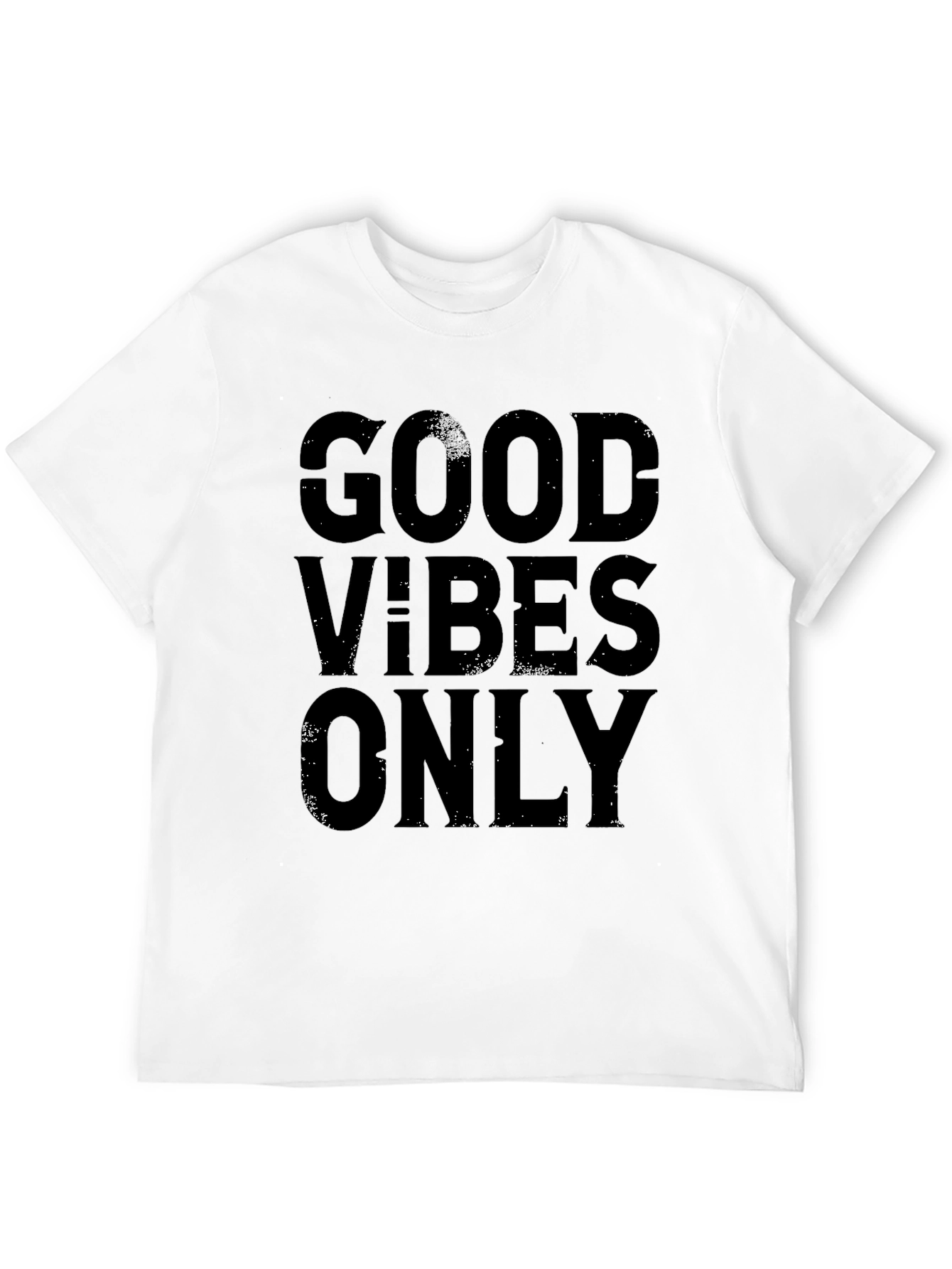 Good Vibes Only Black Graphic Tee Shirt