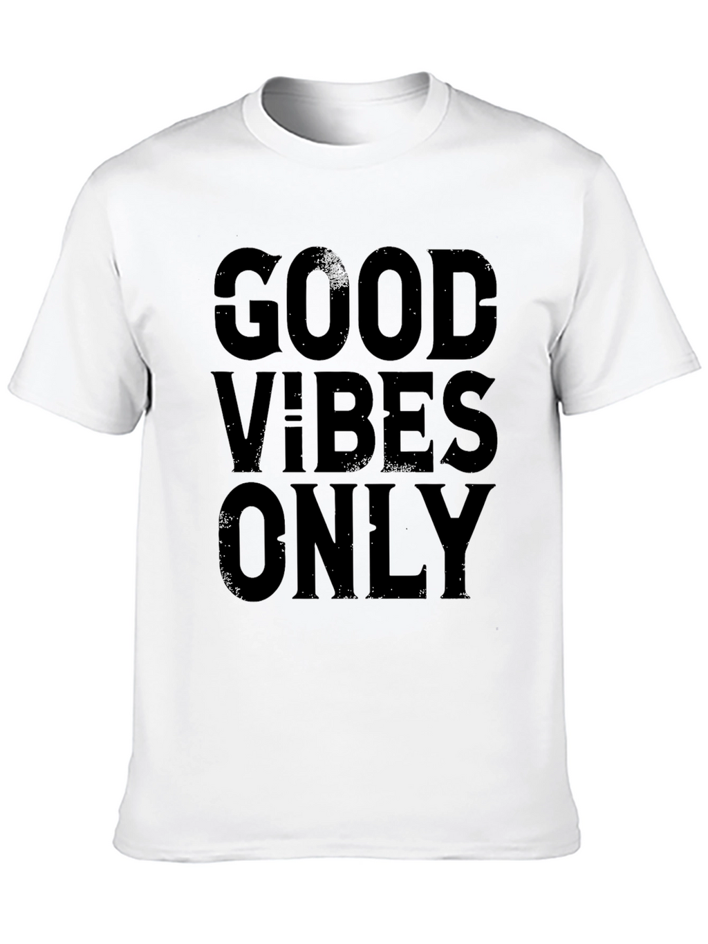 Good Vibes Only Black Graphic Tee Shirt