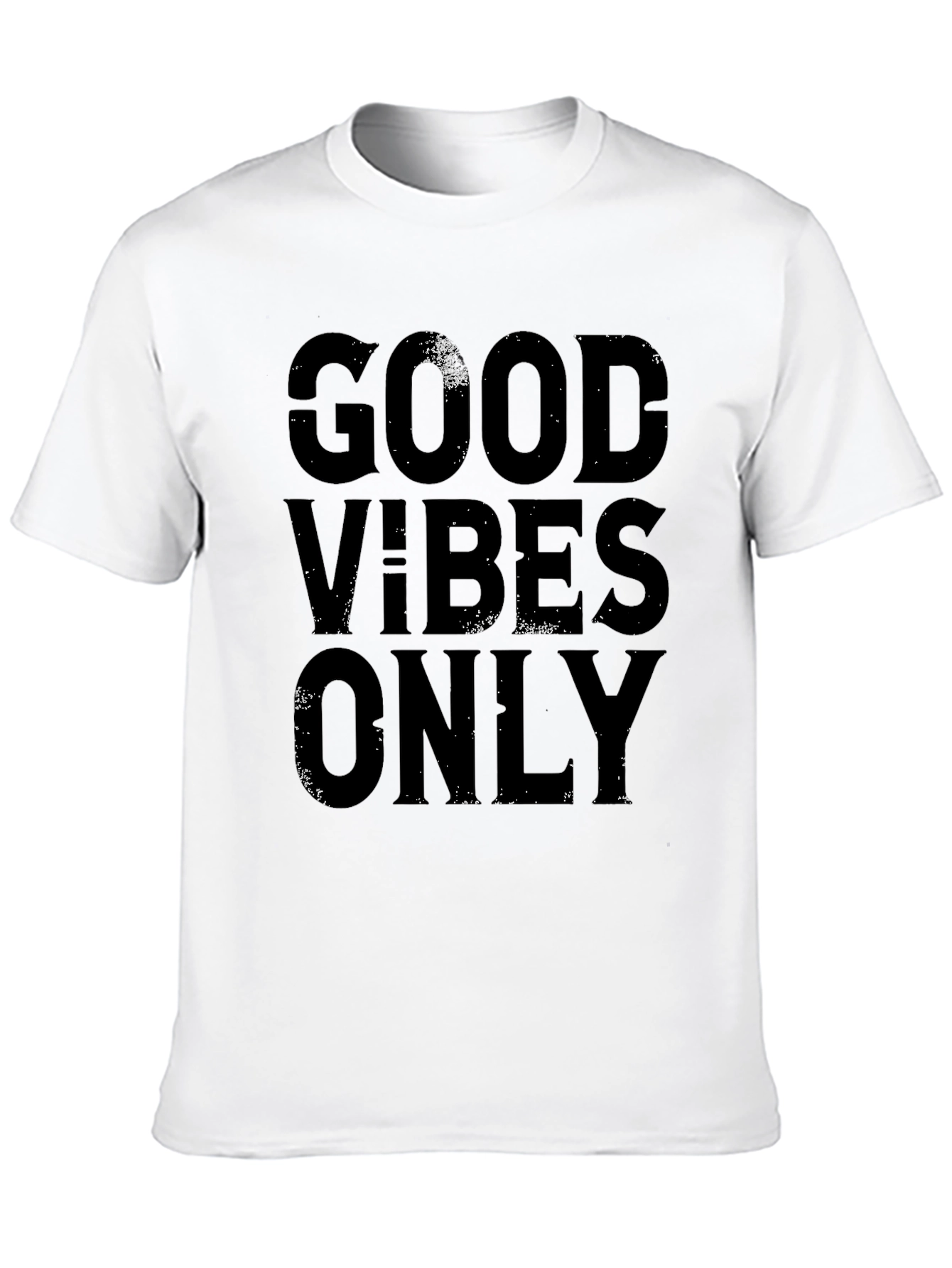 Good Vibes Only Black Graphic Tee Shirt
