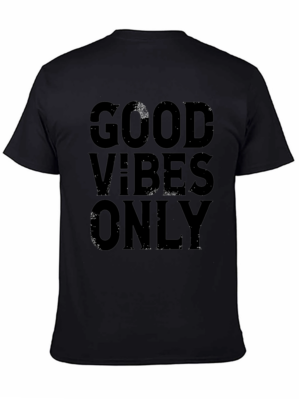 Good Vibes Only Black Graphic Tee Shirt