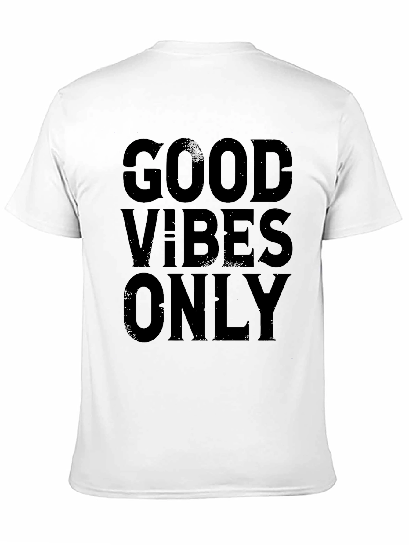 Good Vibes Only Black Graphic Tee Shirt