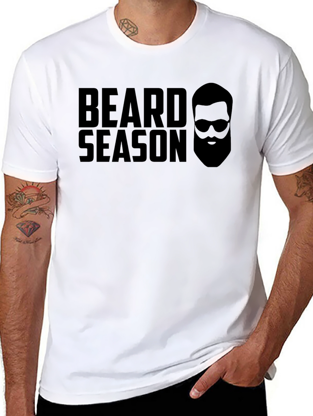 Beard Season Black T-Shirt