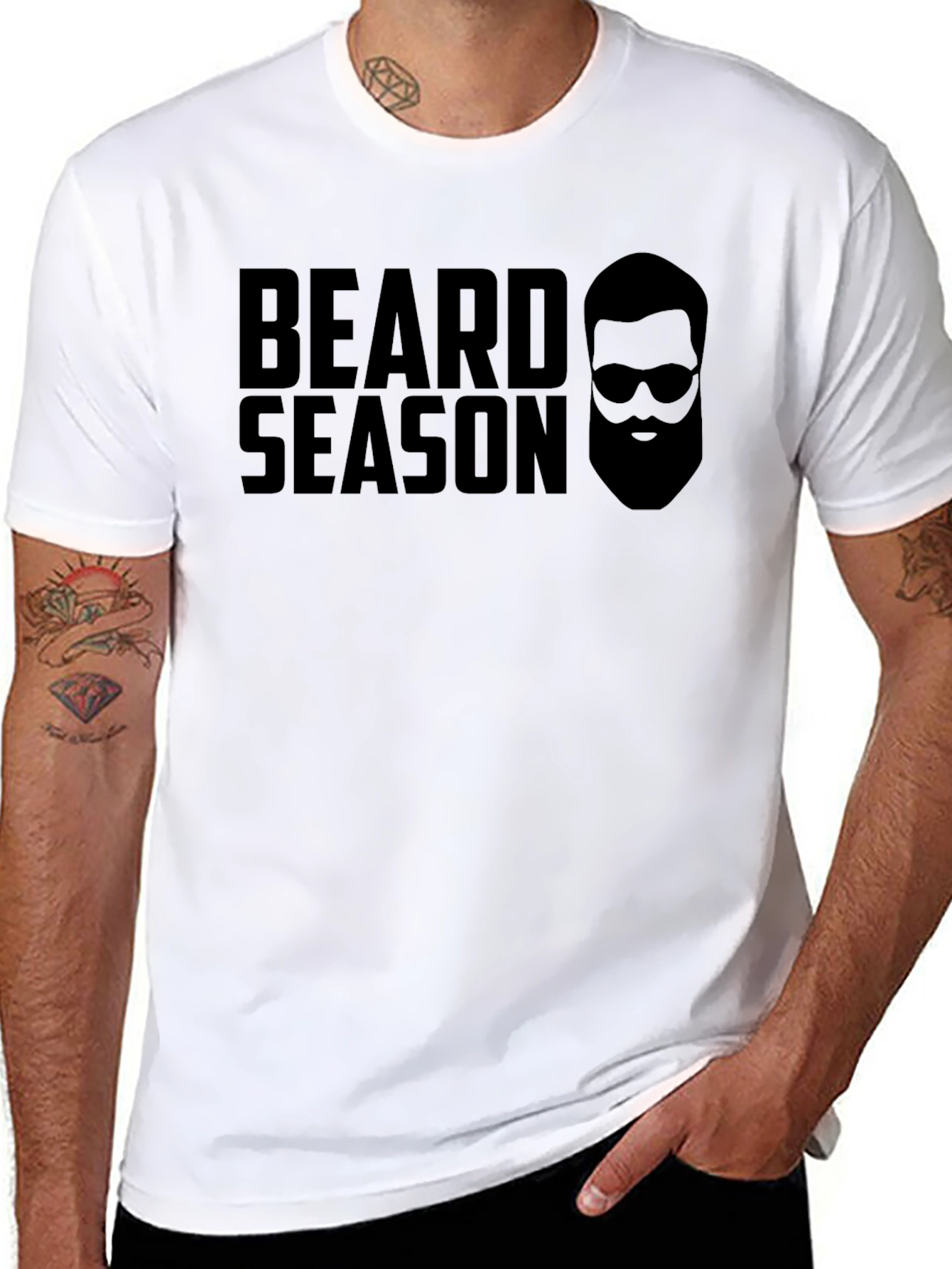Beard Season Black T-Shirt