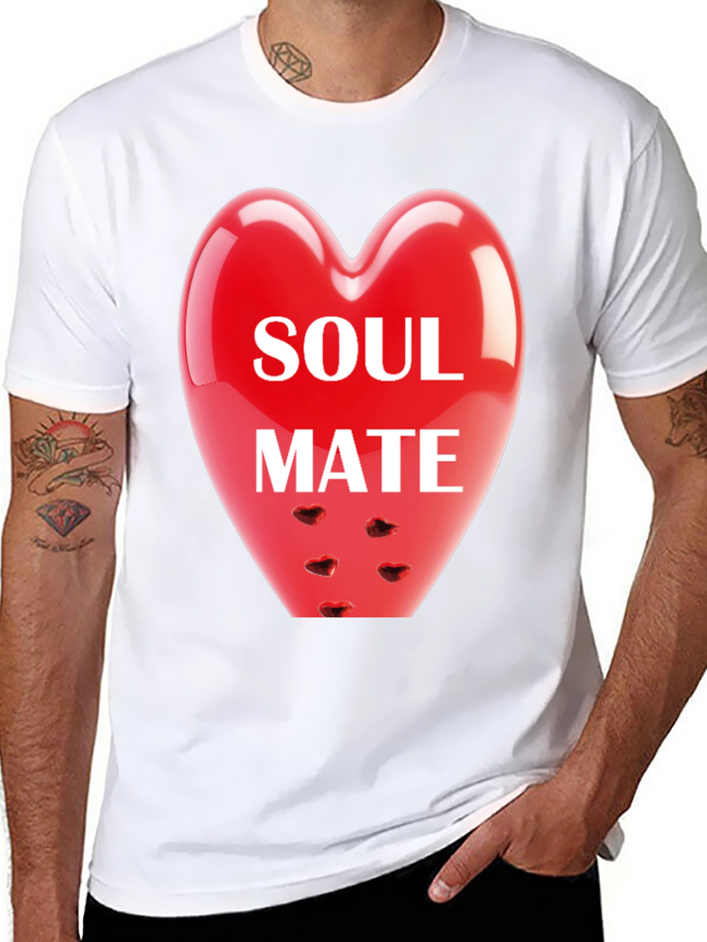 Soul Mate Heart T-Shirt - Romantic Valentines Gift