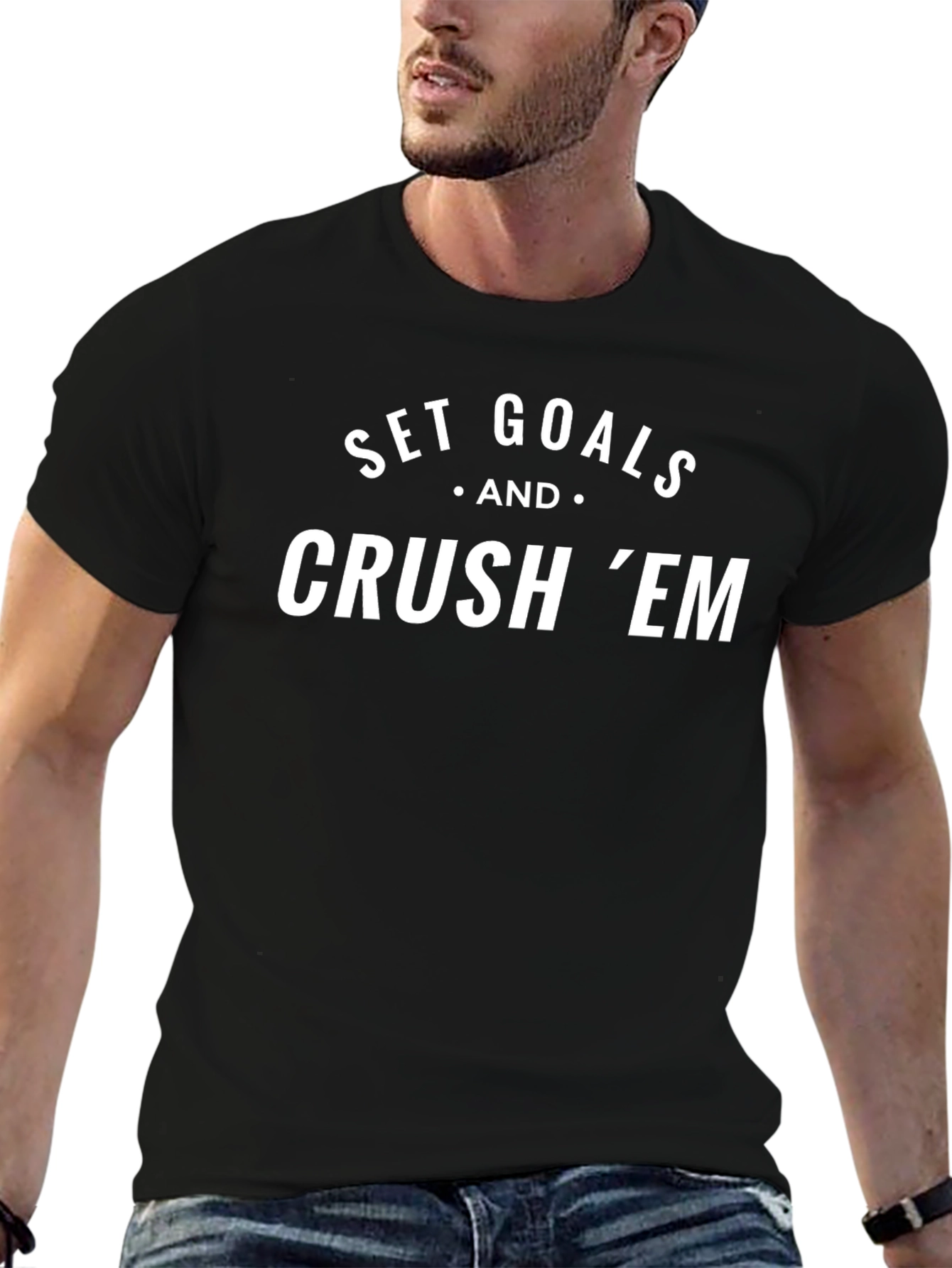 Set Goals & Crush Em Graphic Tee