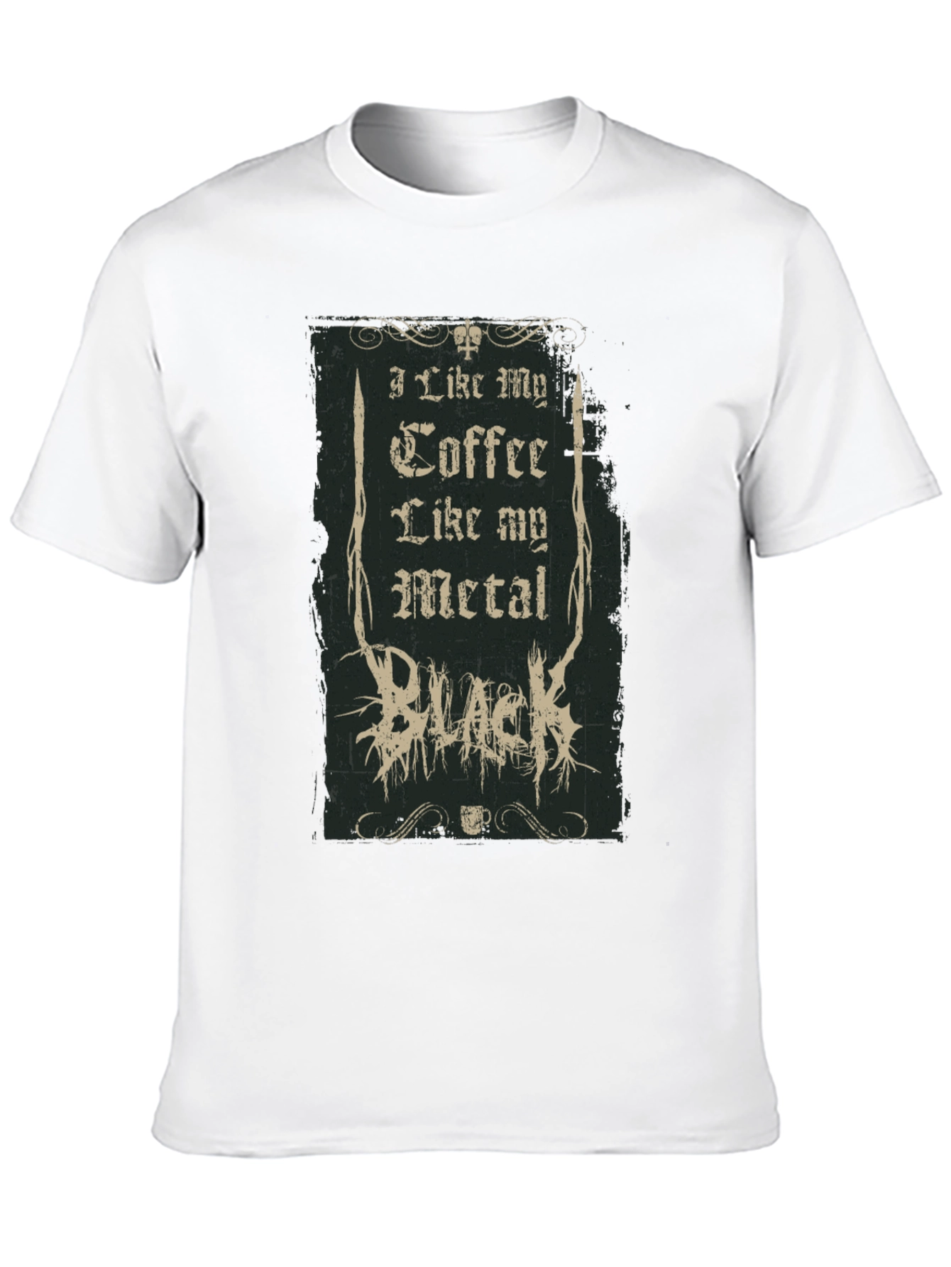 Coffee and Metal Black T-Shirt