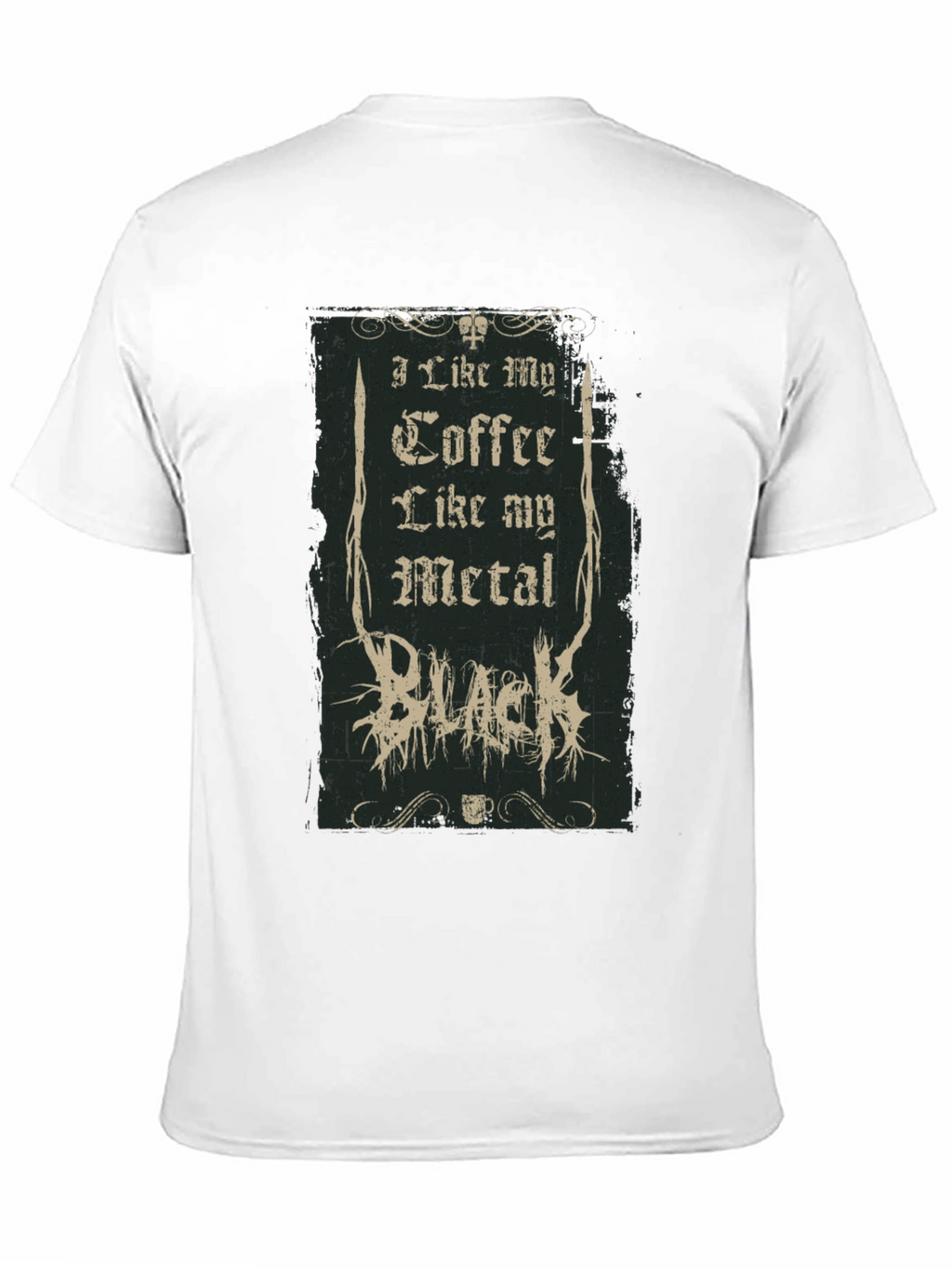Coffee and Metal Black T-Shirt