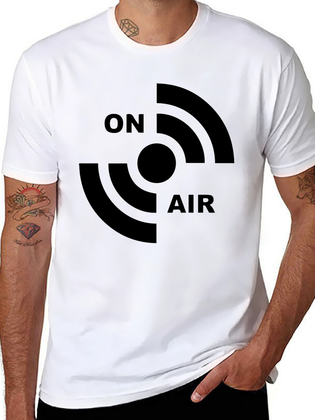 On Air Black Graphic T-Shirt