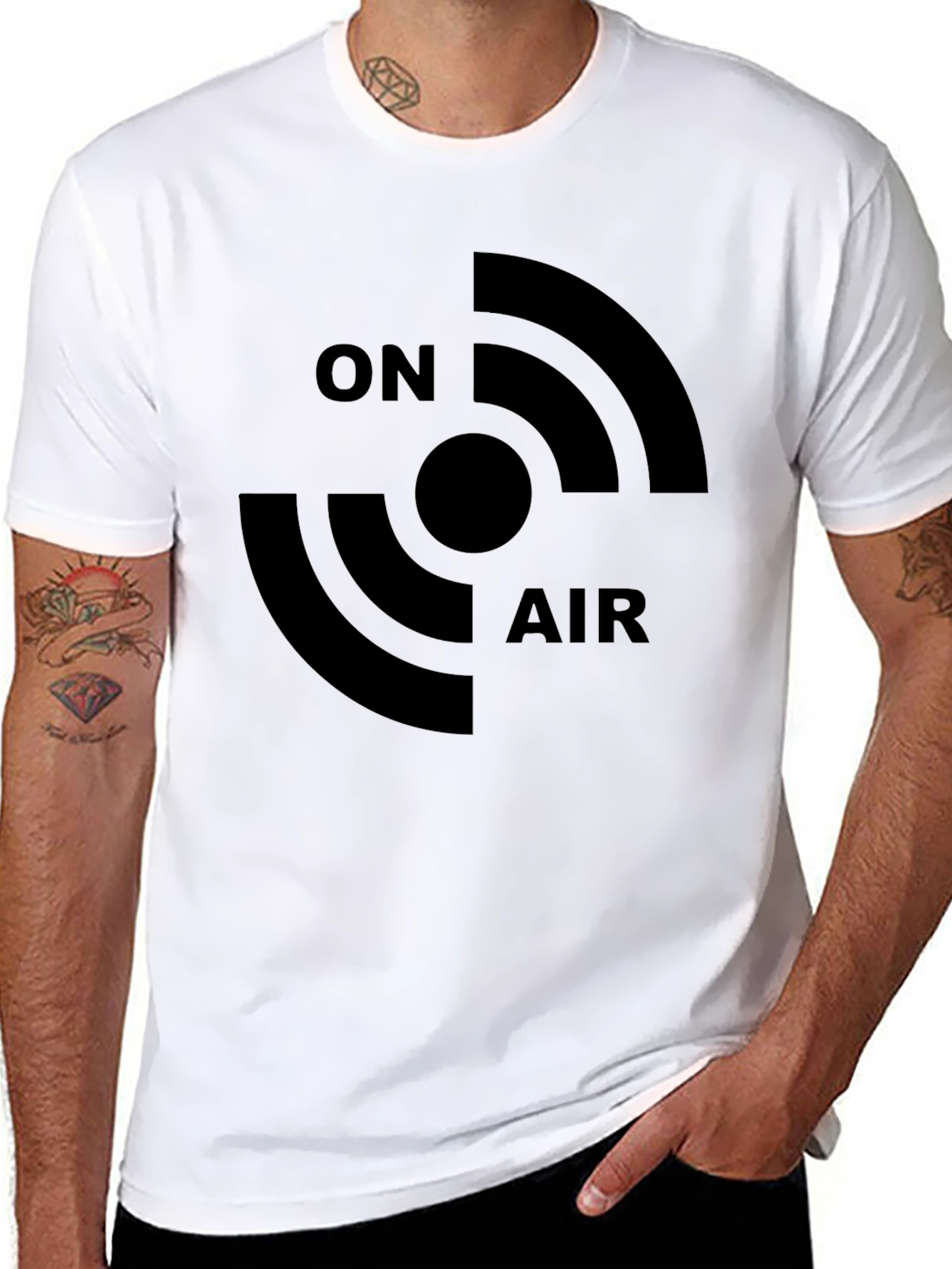 On Air Black Graphic T-Shirt