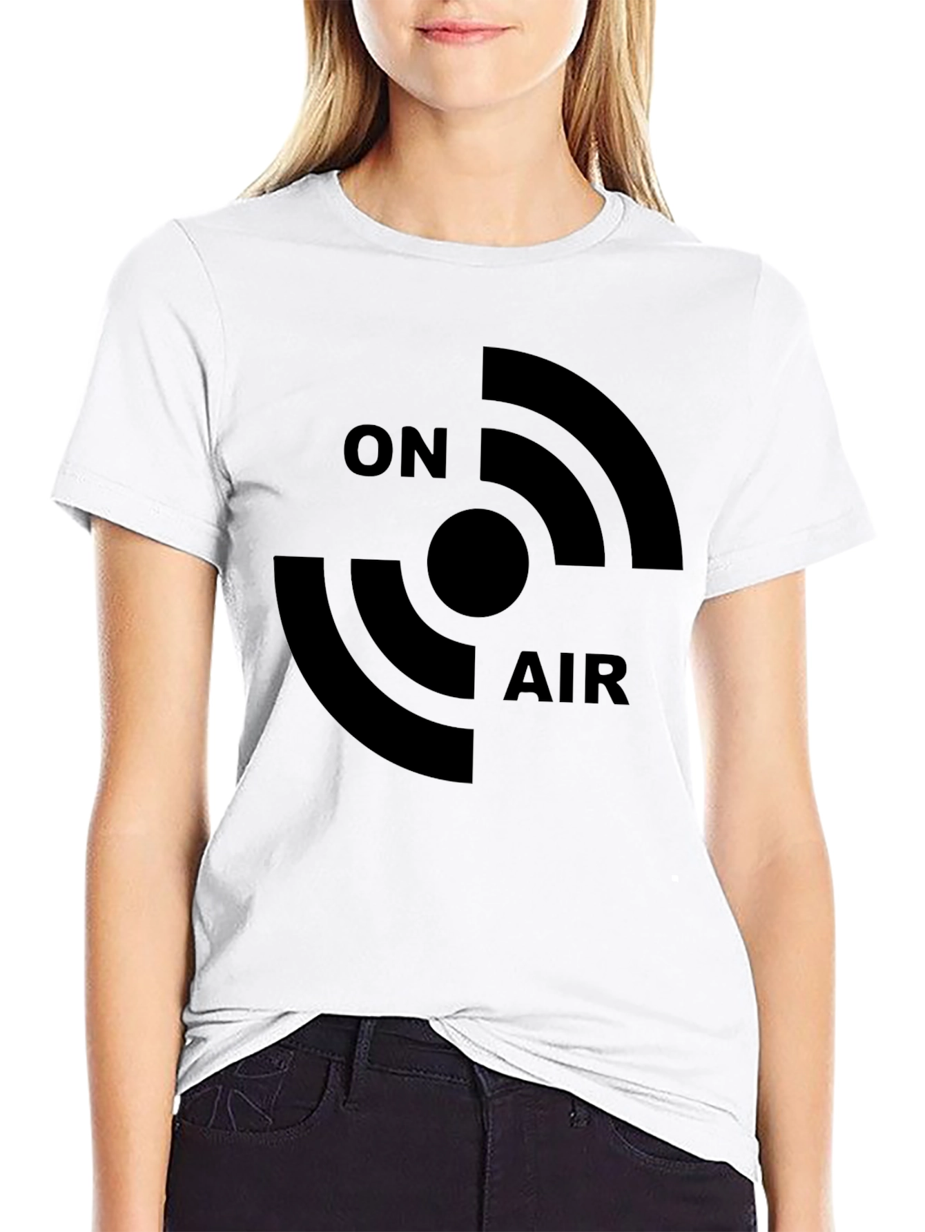 On Air Black Graphic T-Shirt