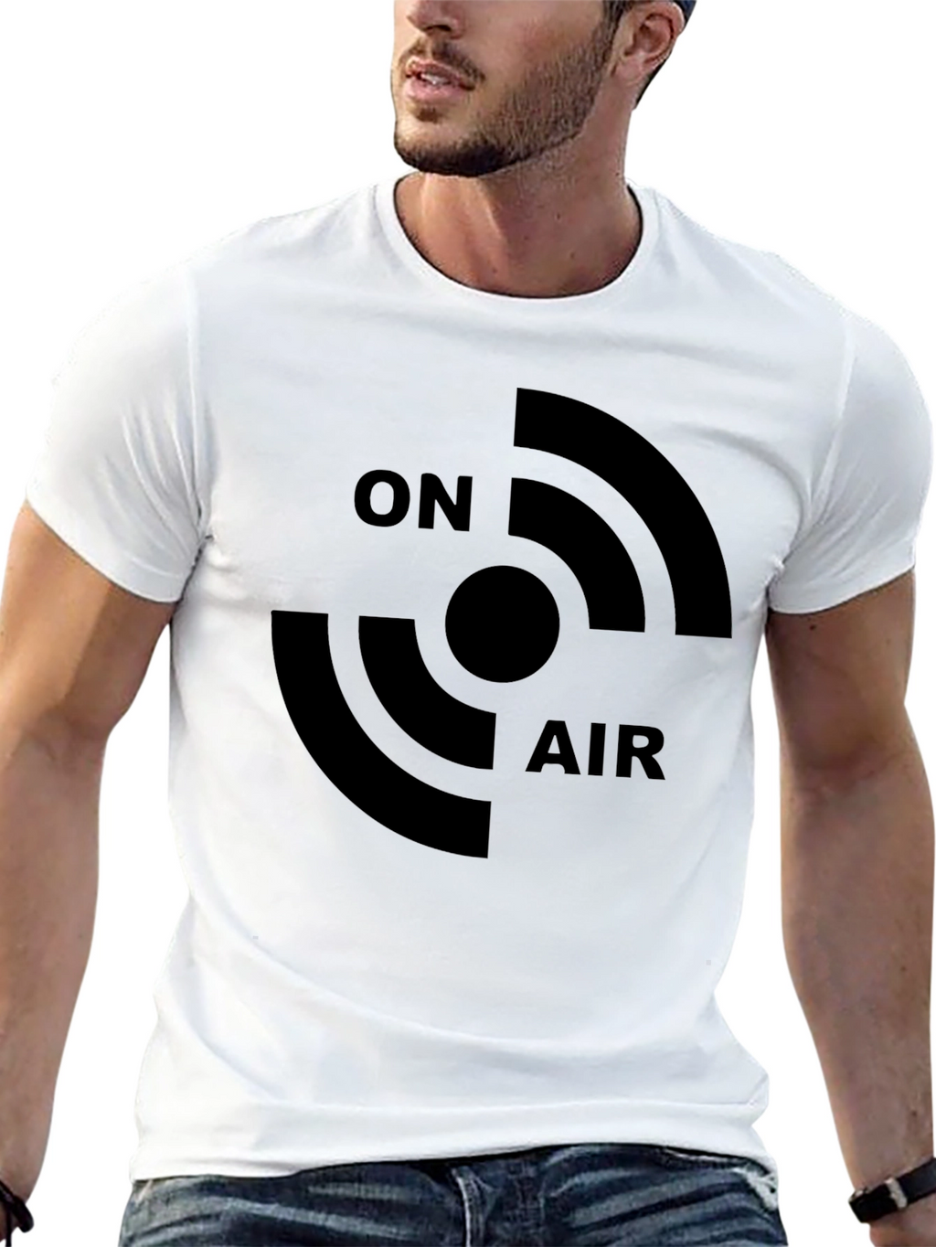 On Air Black Graphic T-Shirt