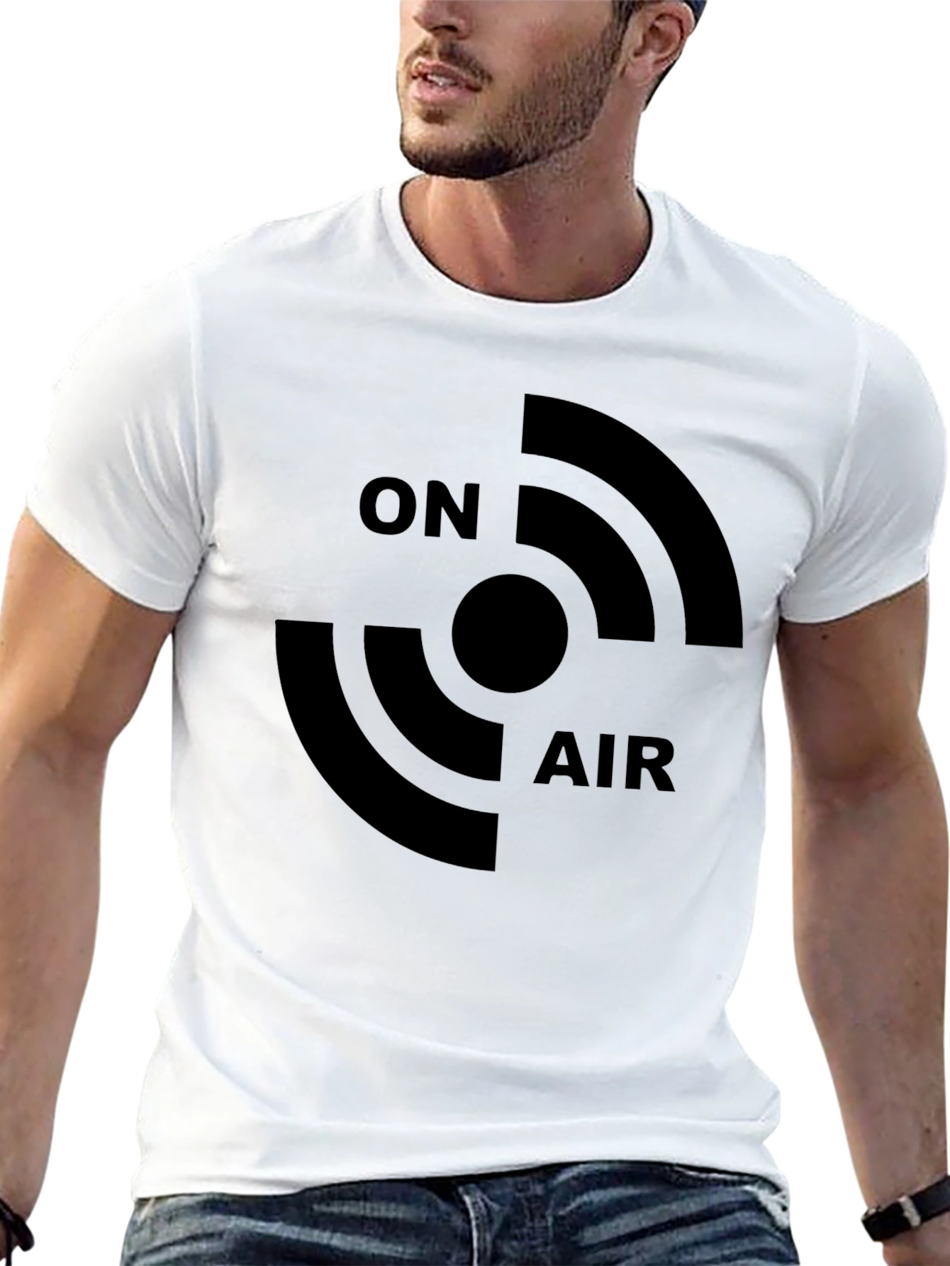 On Air Black Graphic T-Shirt