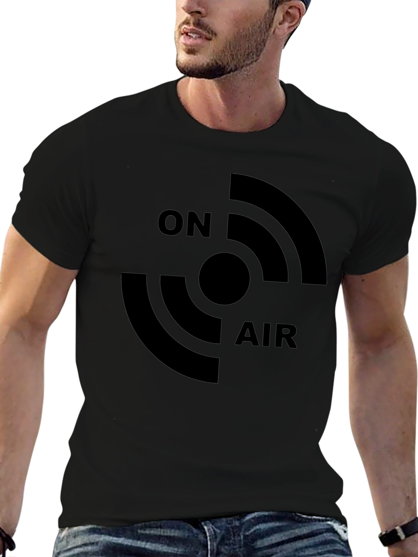On Air Black Graphic T-Shirt
