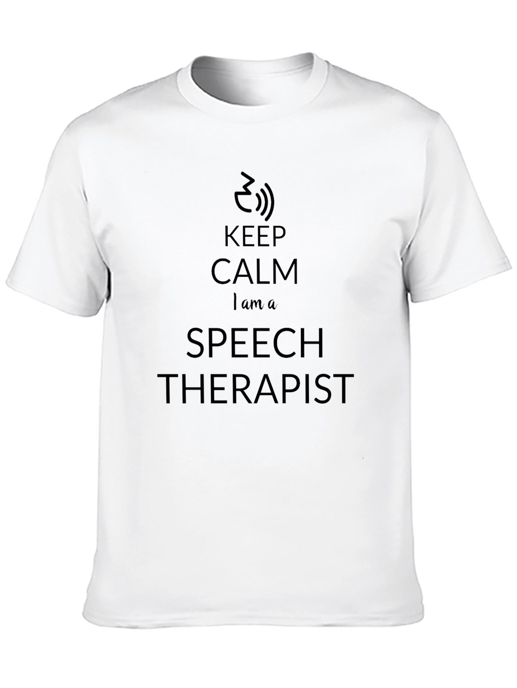 Keep Calm Speech Therapist T-Shirt - Black