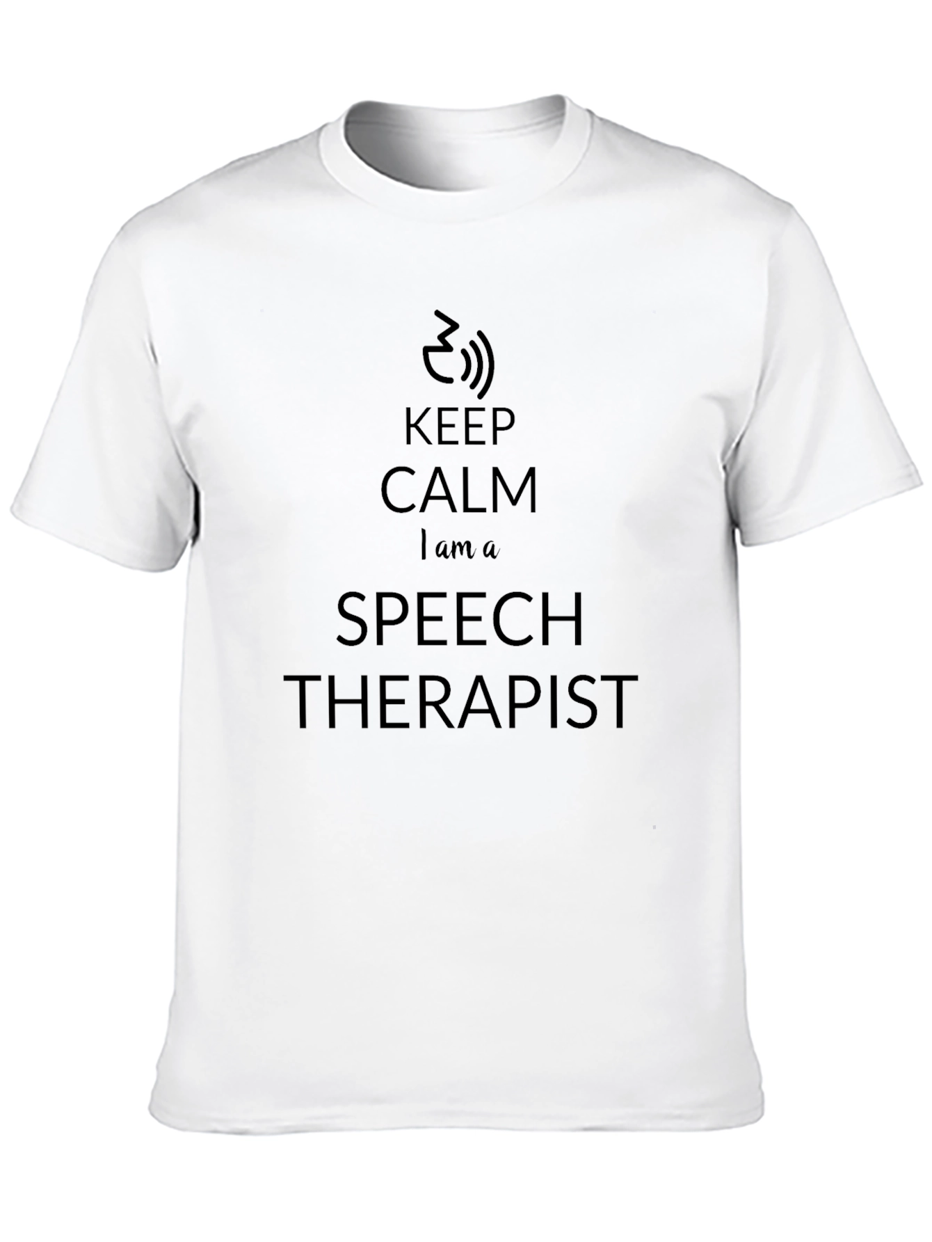 Keep Calm Speech Therapist T-Shirt - Black