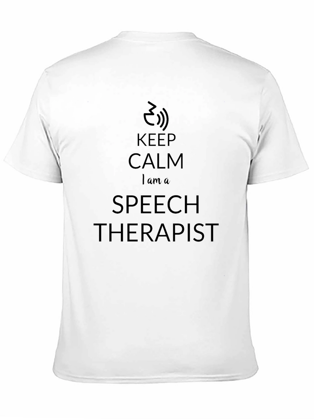 Keep Calm Speech Therapist T-Shirt - Black