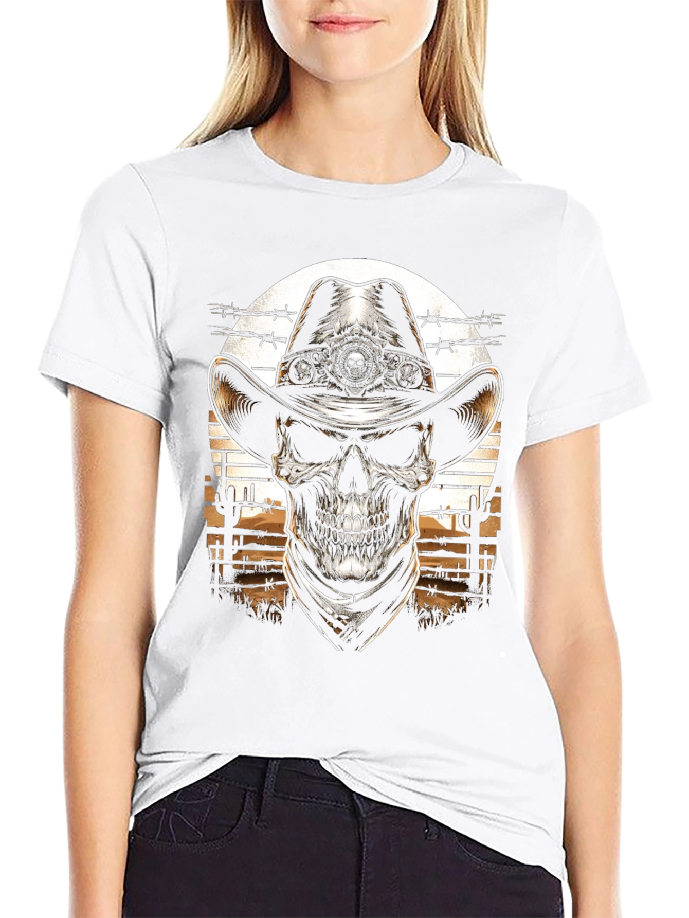 Cowboy Skull T-Shirt - Western Style