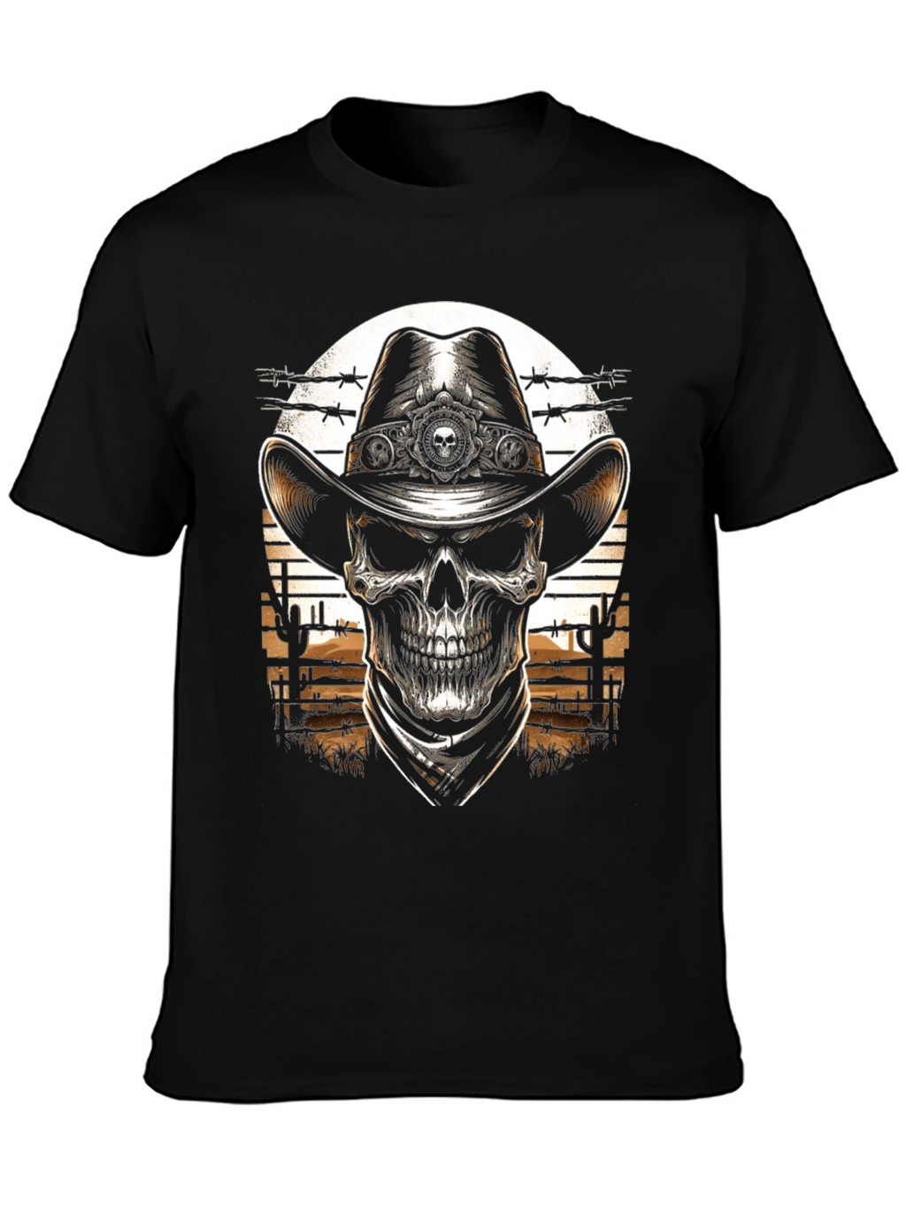 Cowboy Skull T-Shirt - Western Style