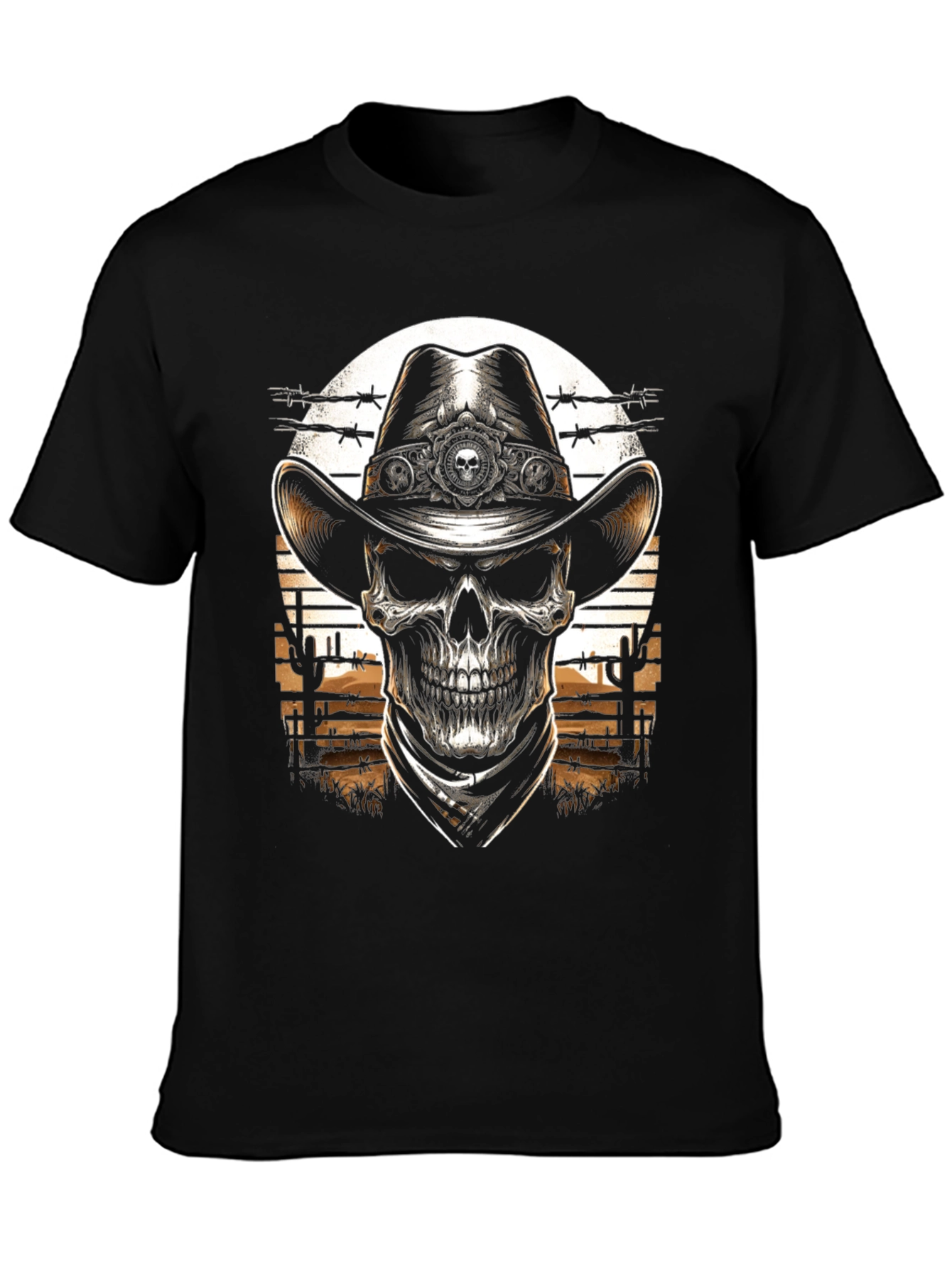 Cowboy Skull T-Shirt - Western Style