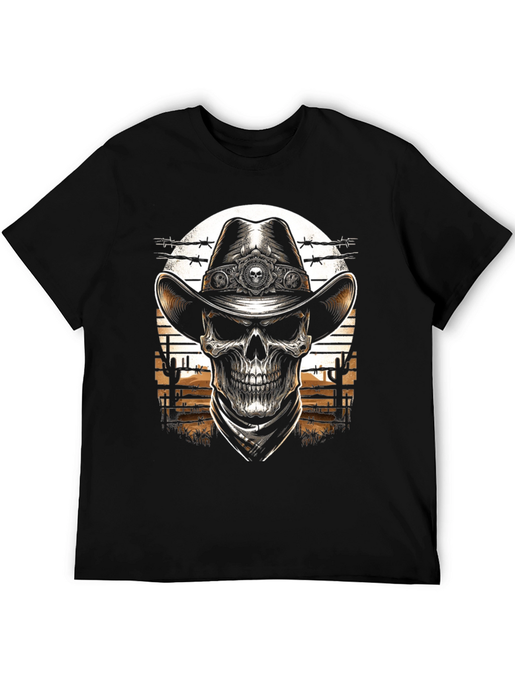 Cowboy Skull T-Shirt - Western Style