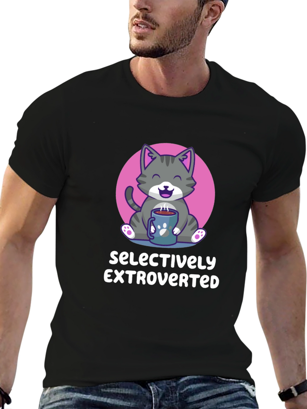 Selectively Extroverted Cat T-Shirt