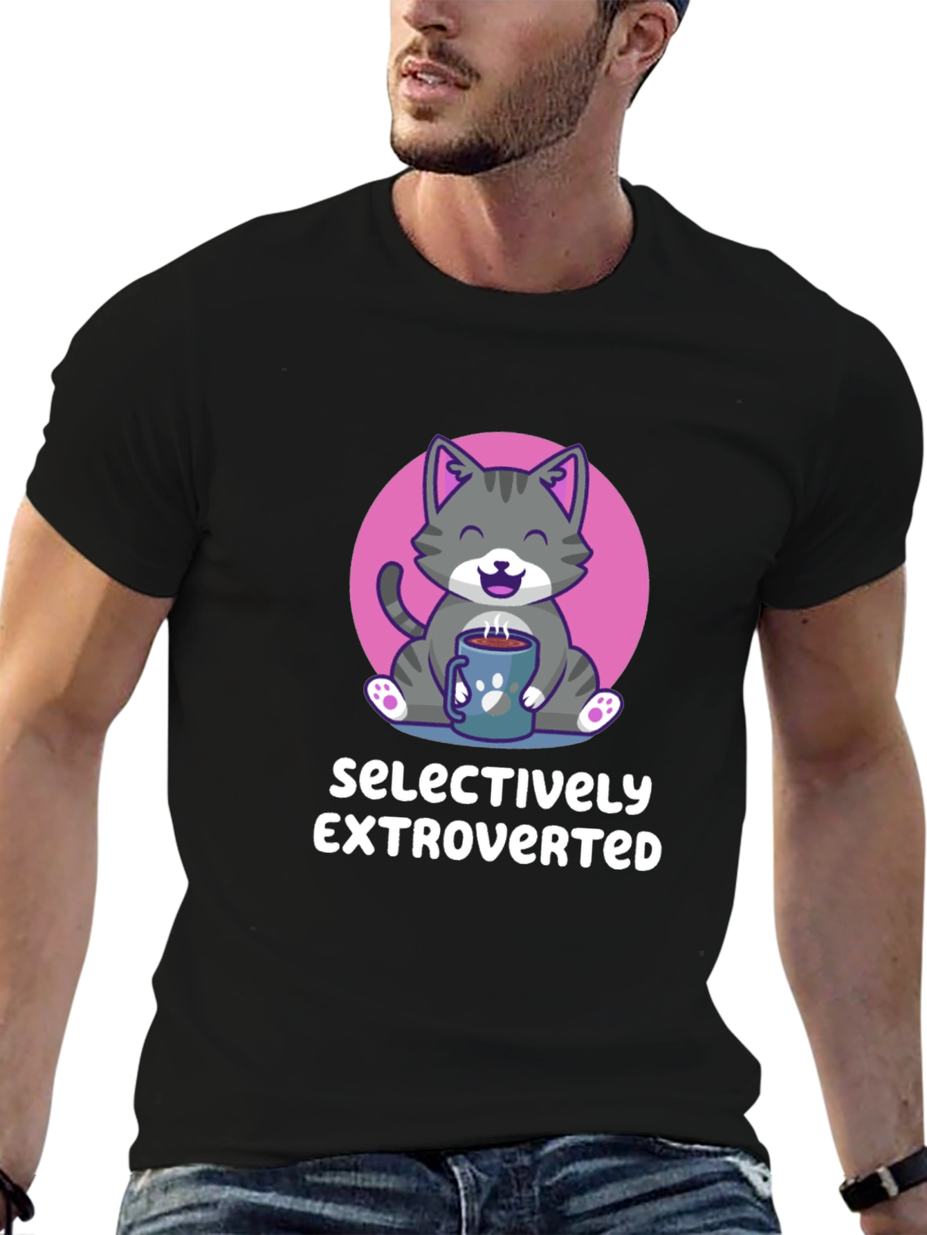 Selectively Extroverted Cat T-Shirt
