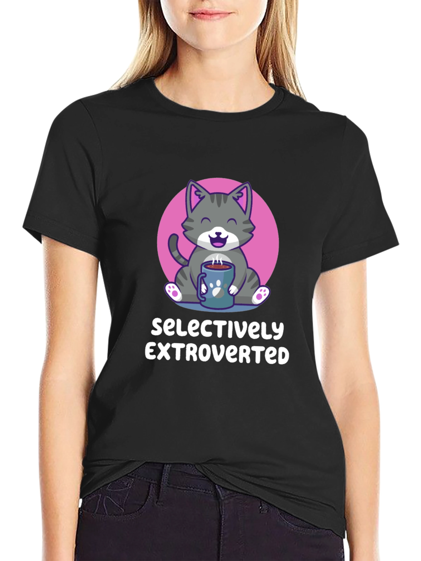 Selectively Extroverted Cat T-Shirt