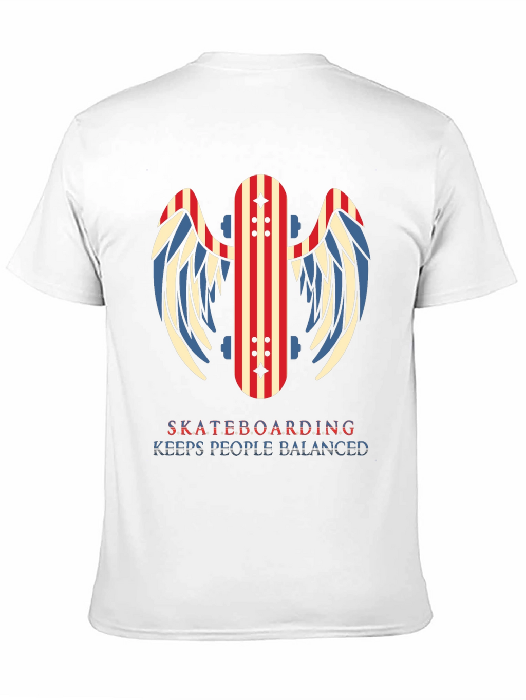 Skateboarding T-Shirt - Keep Balanced Graphic Tee