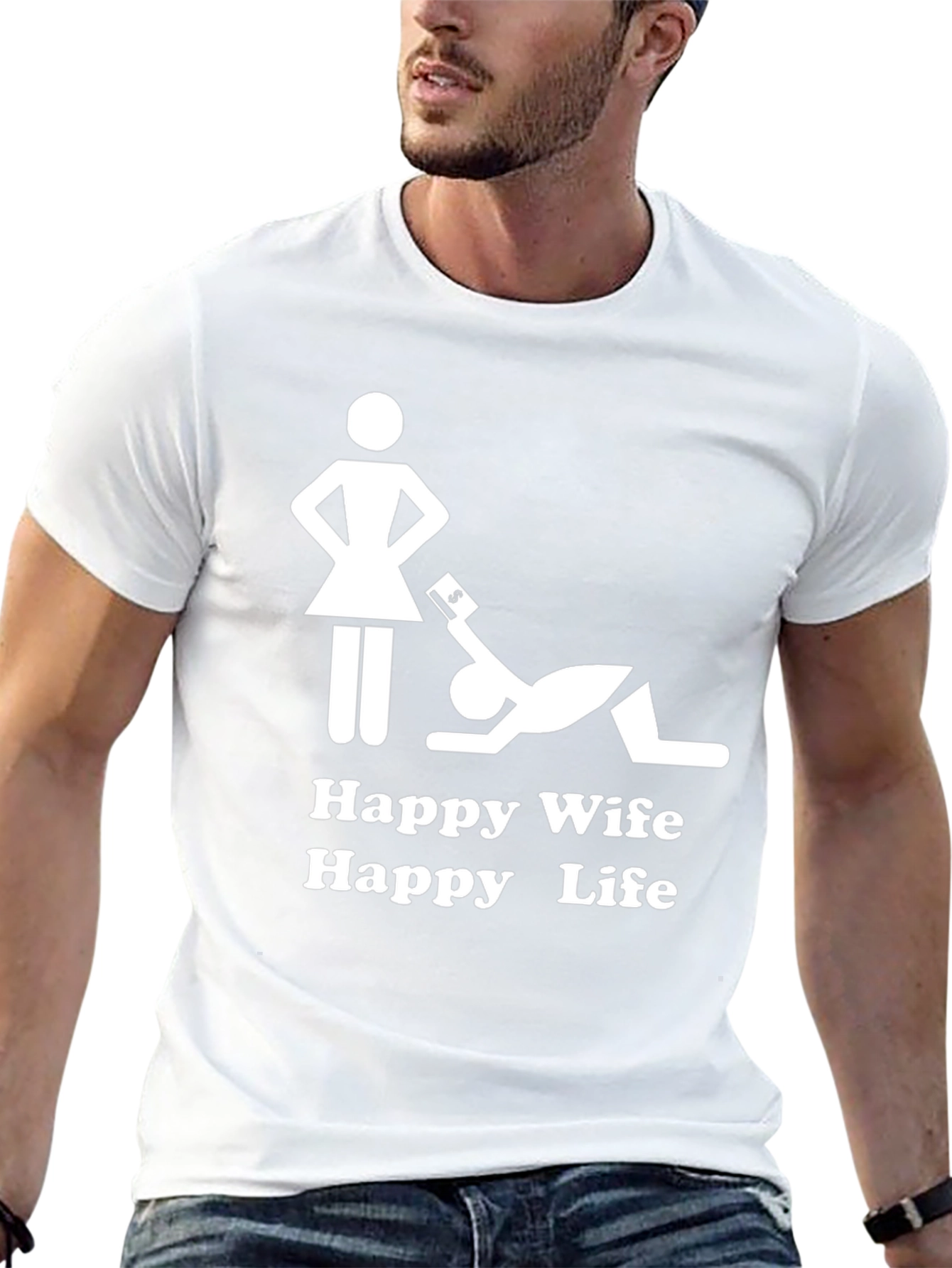 Happy Wife Happy Life Graphic Tee
