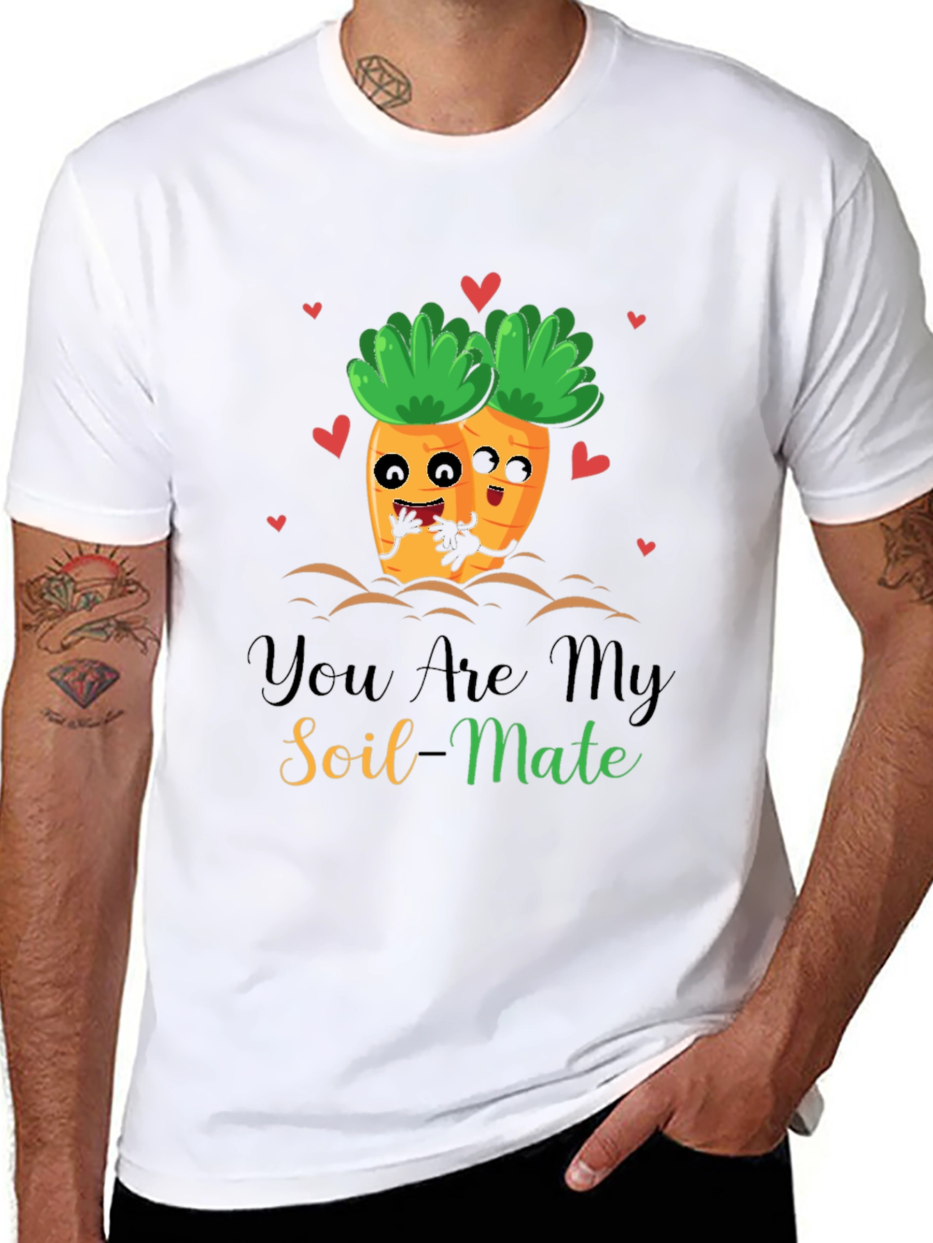 You Are My Soil-Mate Funny Carrot Couple T-Shirt