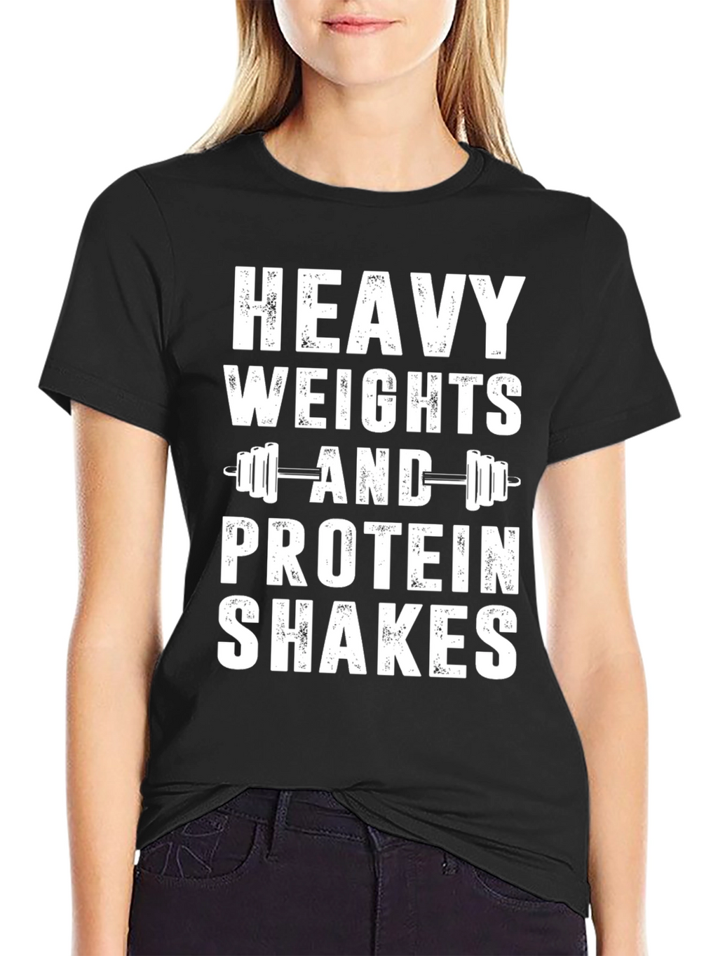 Heavy Weights & Protein Shakes Graphic T-Shirt