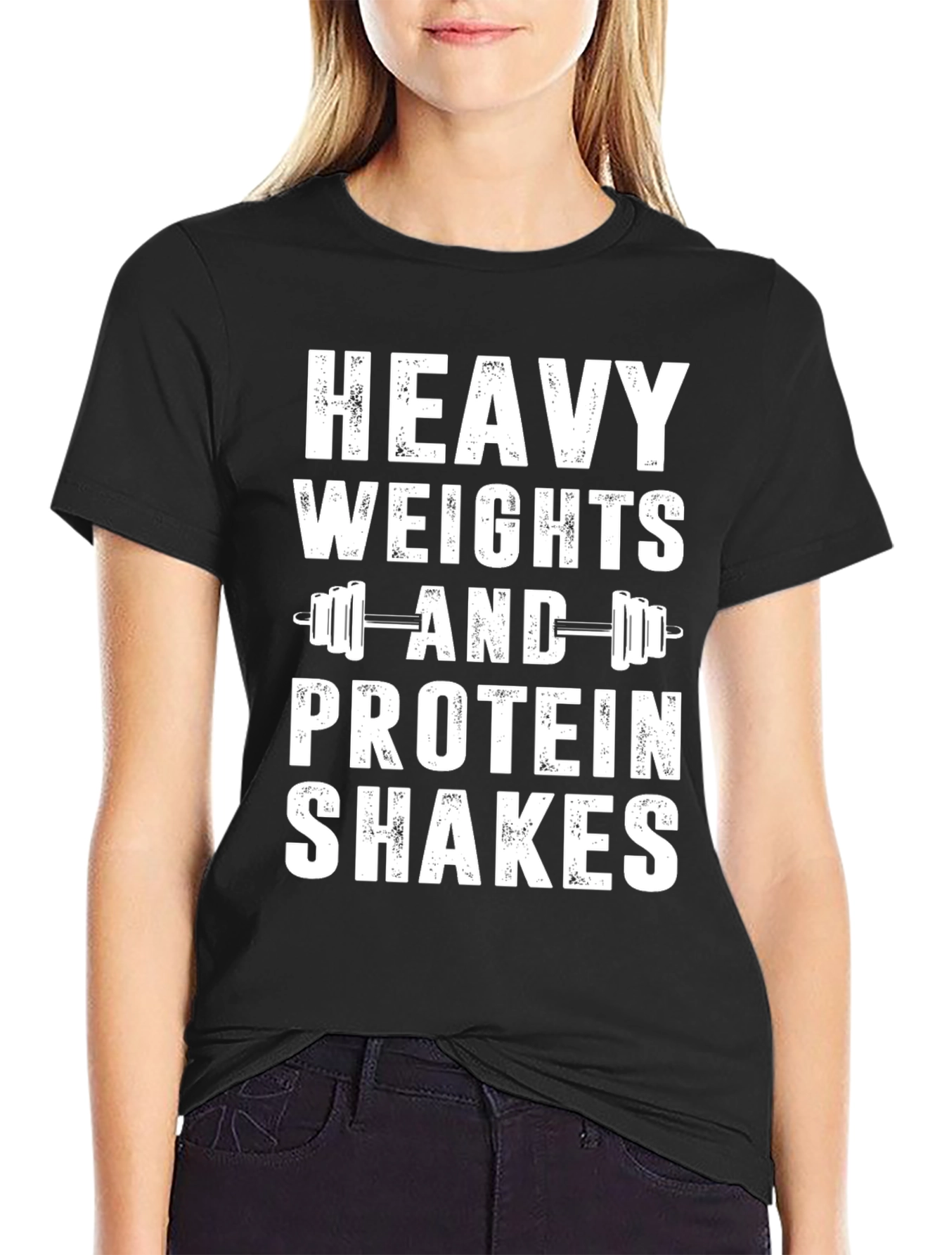Heavy Weights & Protein Shakes Graphic T-Shirt