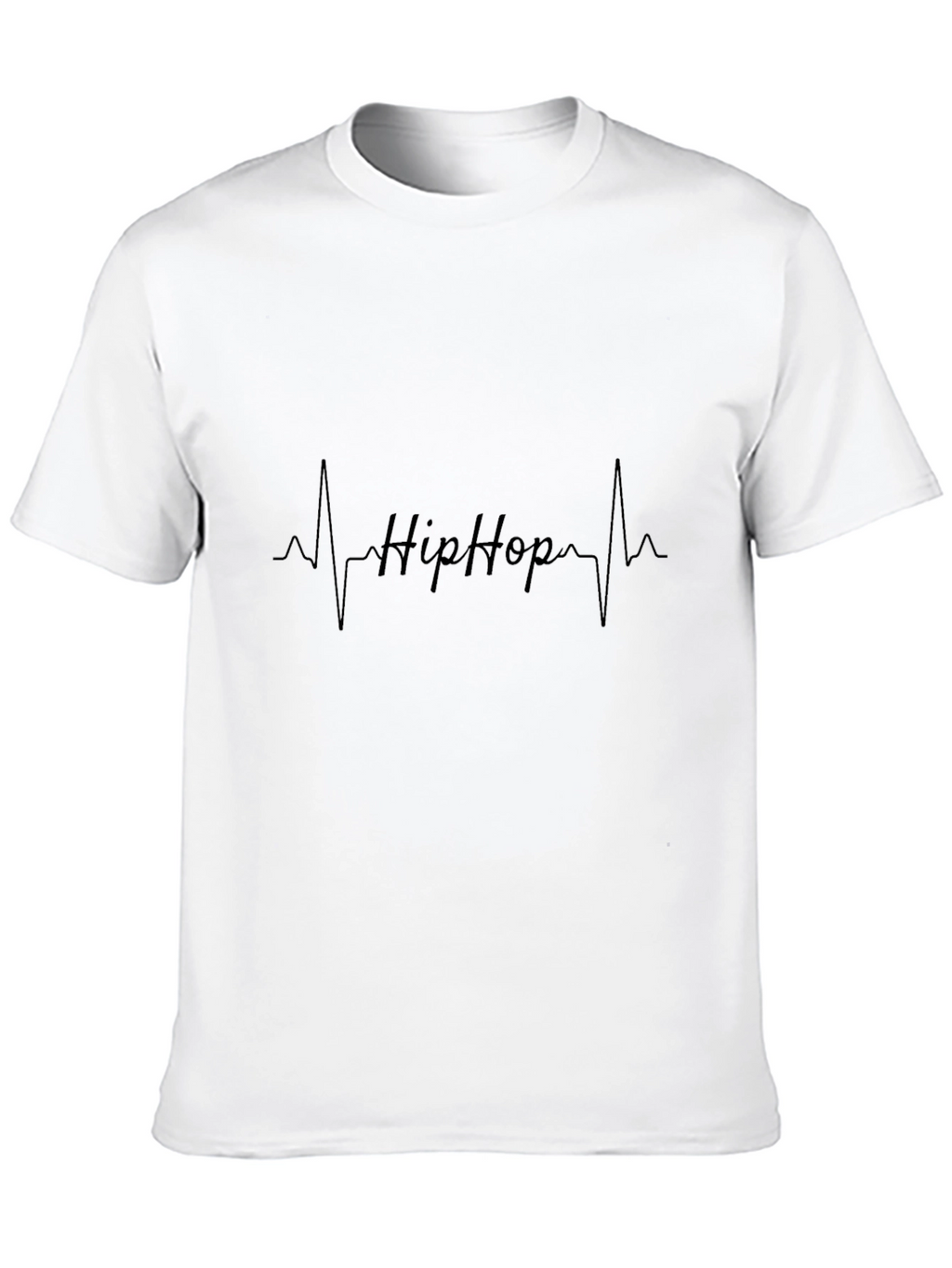 Hip Hop Heartbeat T-Shirt - Mens Black Tee