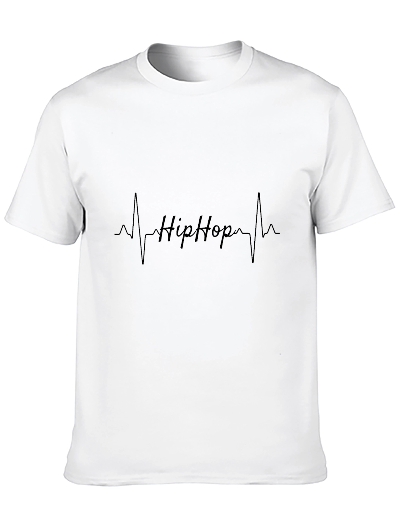 Hip Hop Heartbeat T-Shirt - Mens Black Tee
