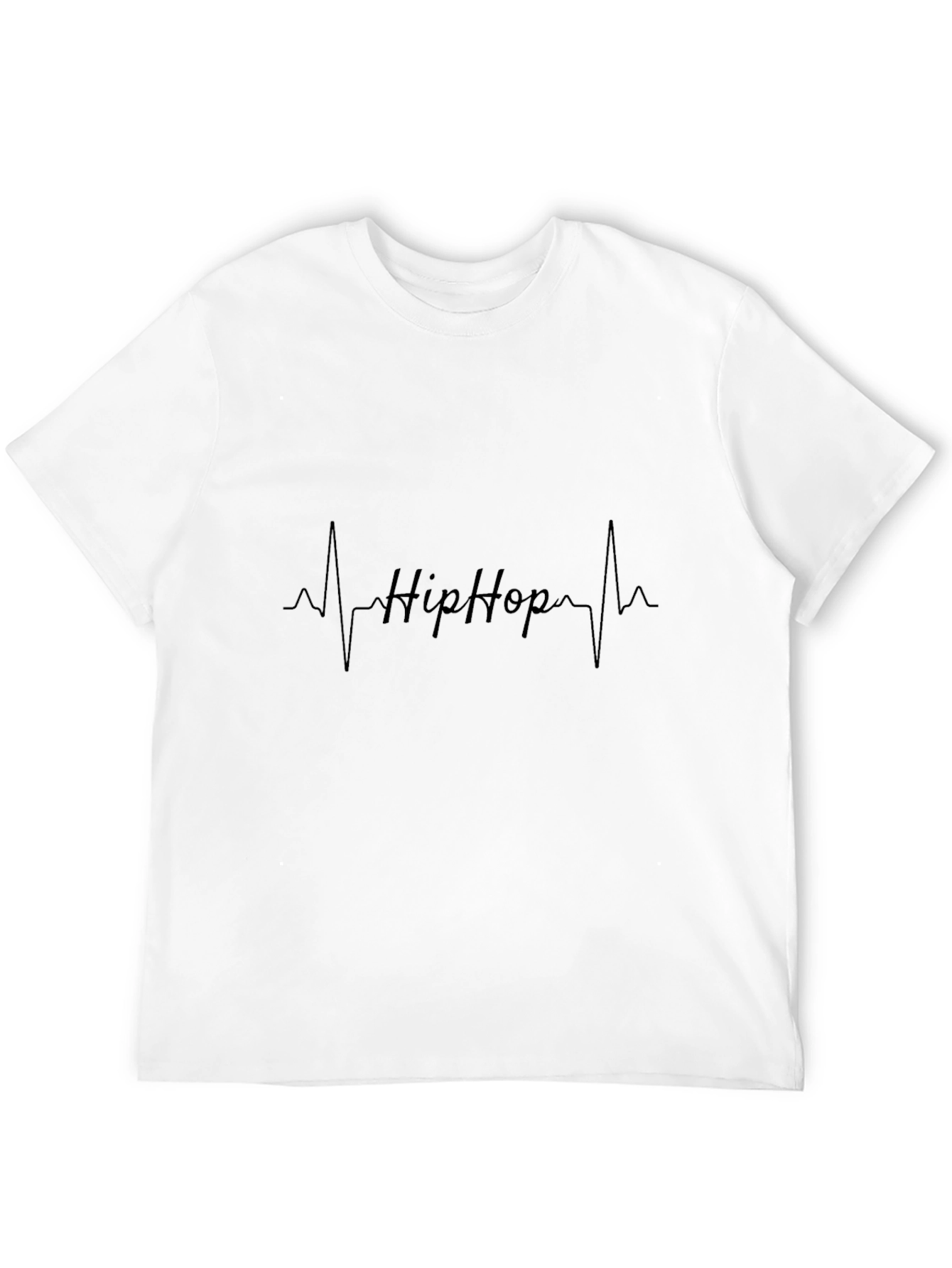 Hip Hop Heartbeat T-Shirt - Mens Black Tee