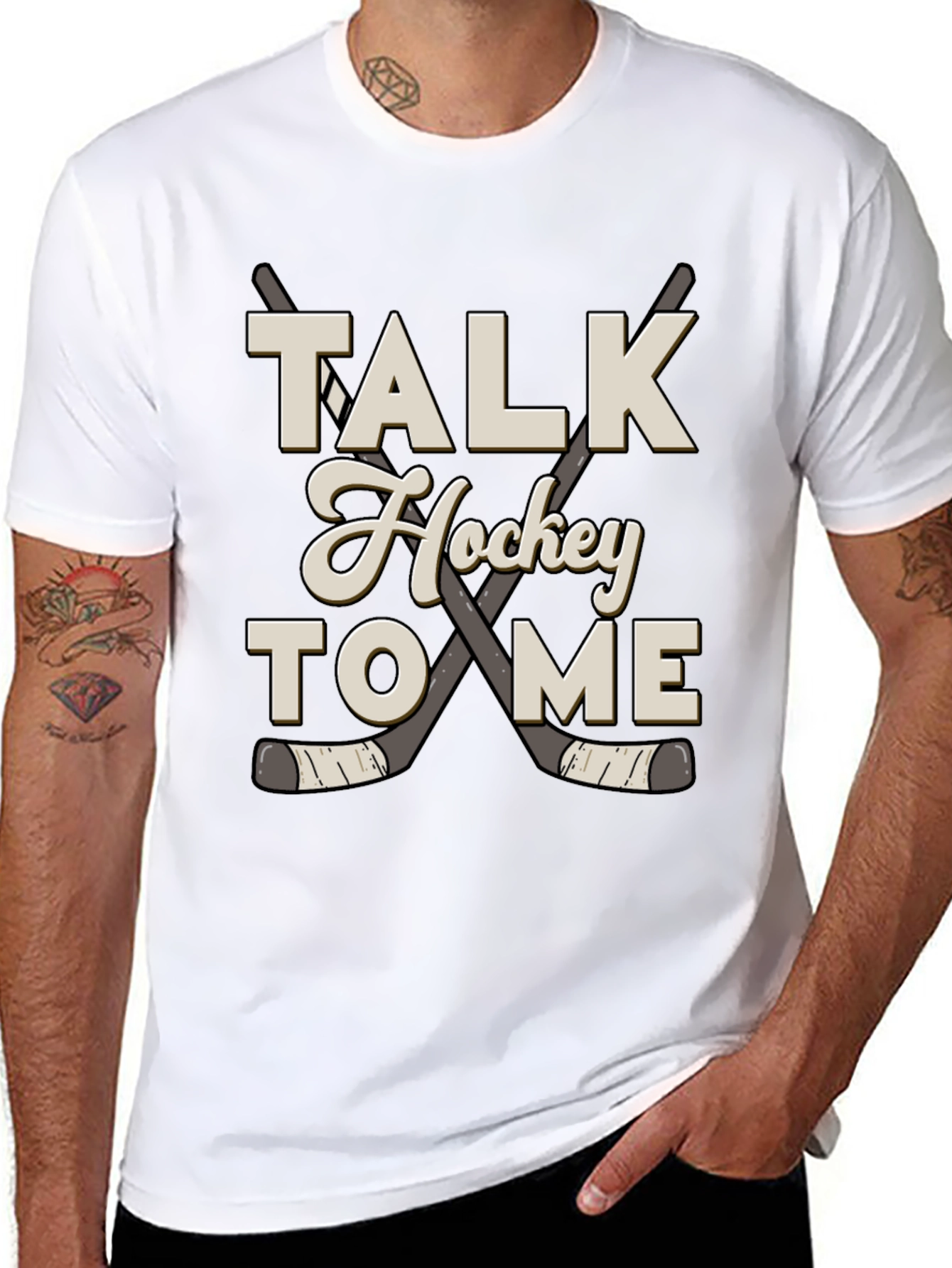 Talk Hockey to Me Graphic Tee