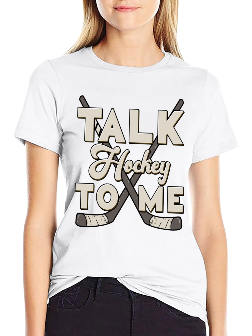 Talk Hockey to Me Graphic Tee