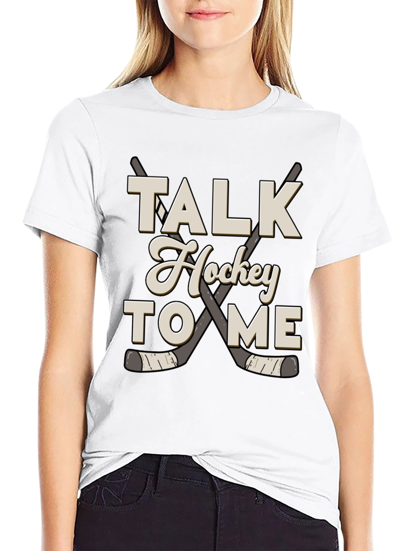 Talk Hockey to Me Graphic Tee