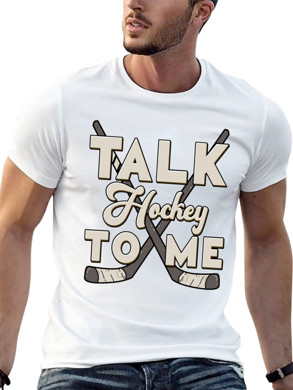Talk Hockey to Me Graphic Tee
