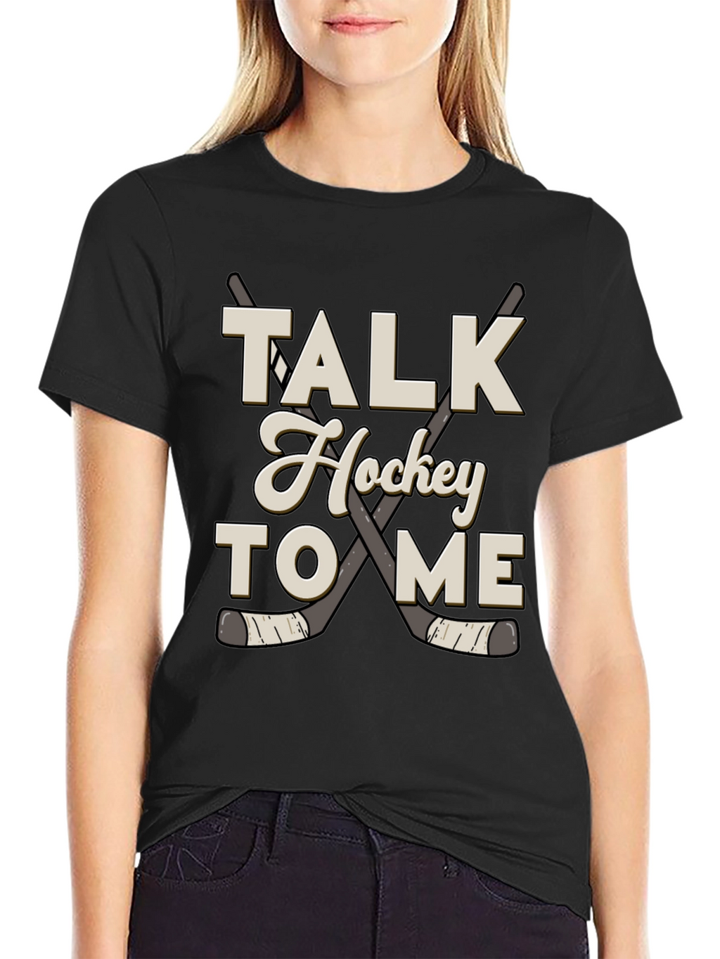 Talk Hockey to Me Graphic Tee