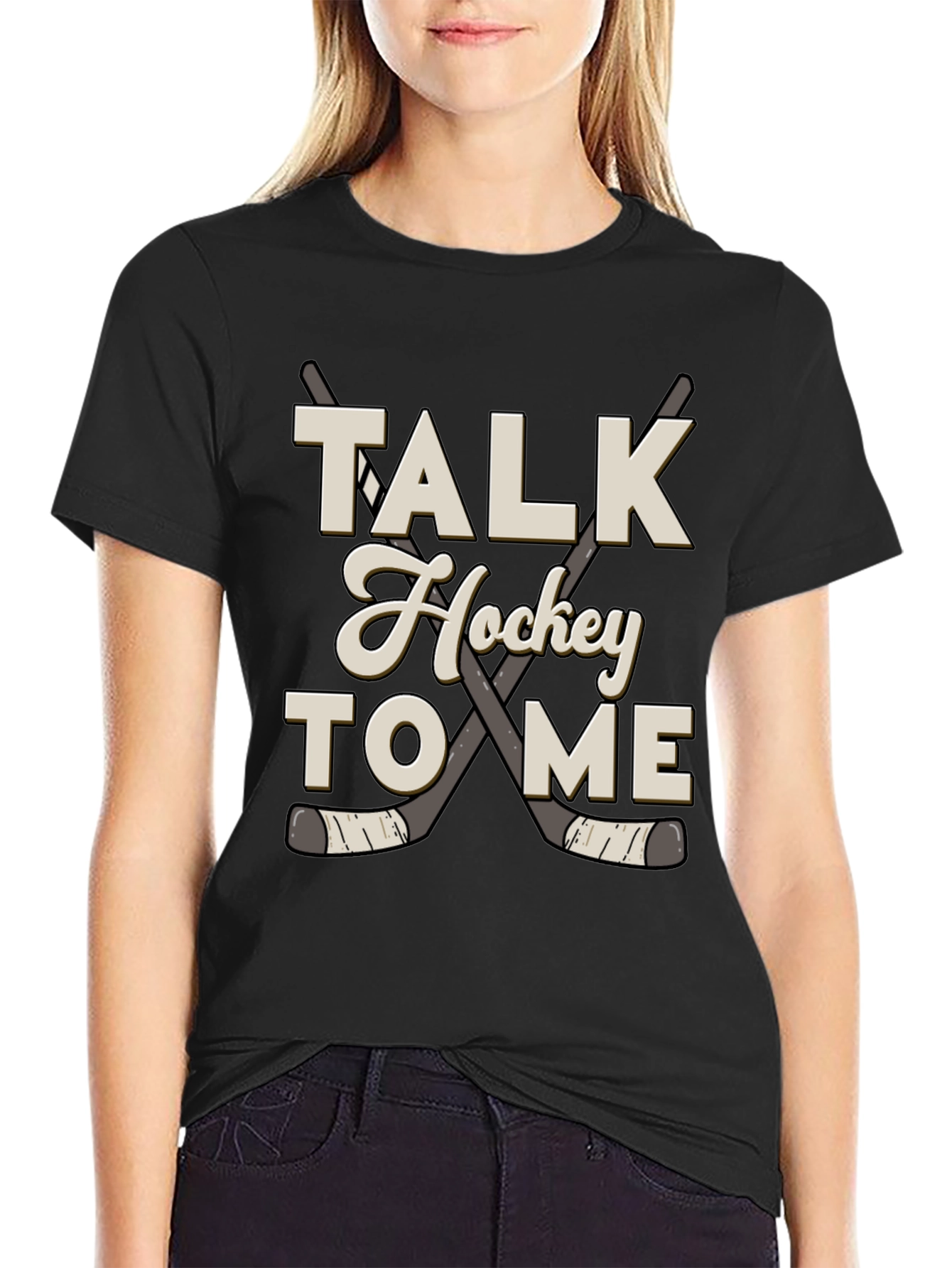 Talk Hockey to Me Graphic Tee