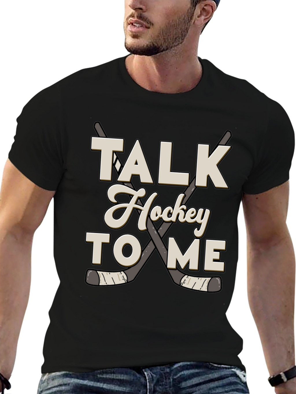Talk Hockey to Me Graphic Tee