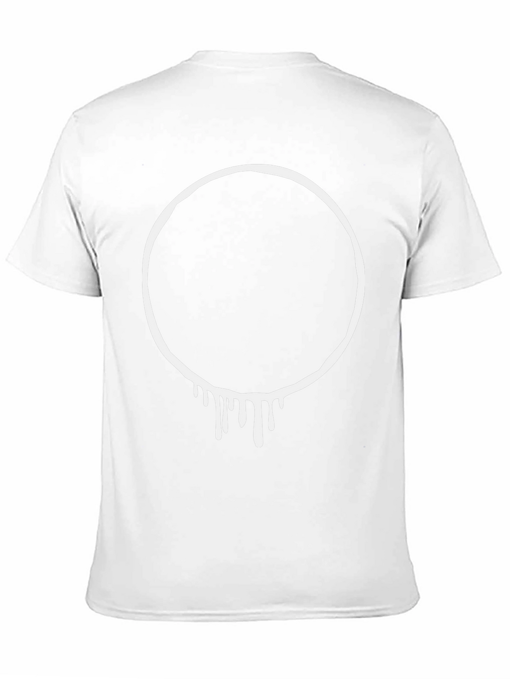 Dripping Circle Graphic Black T-Shirt