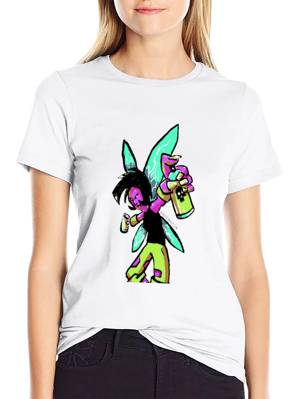 Fairy Graffiti Artist Graphic Tee