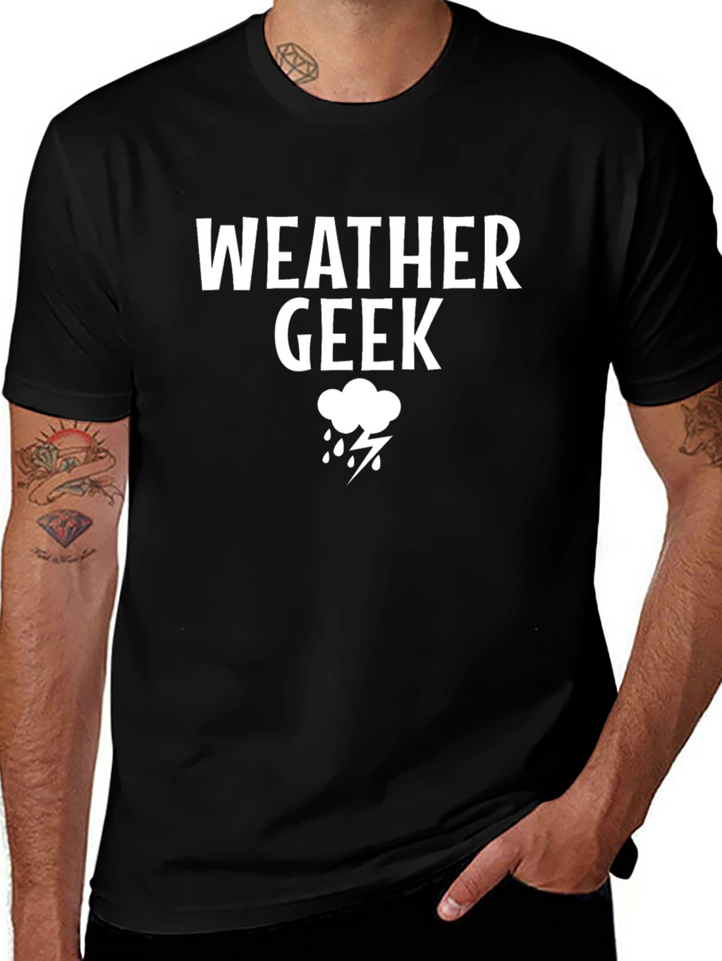 Weather Geek T-Shirt - Storm Cloud Design