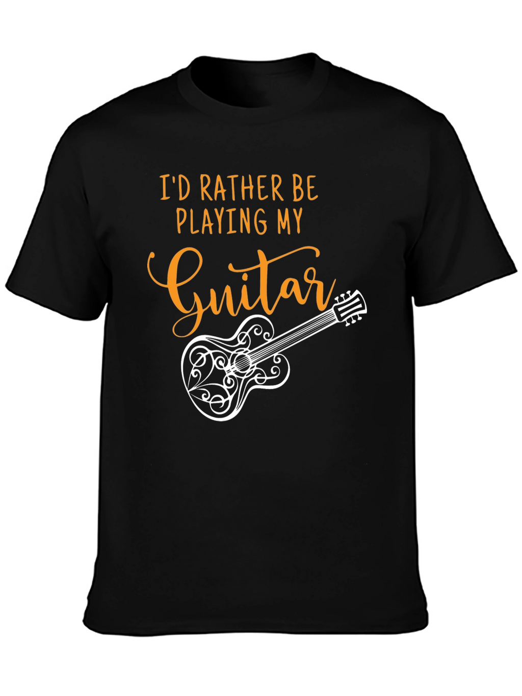 Guitar Player Black T-Shirt