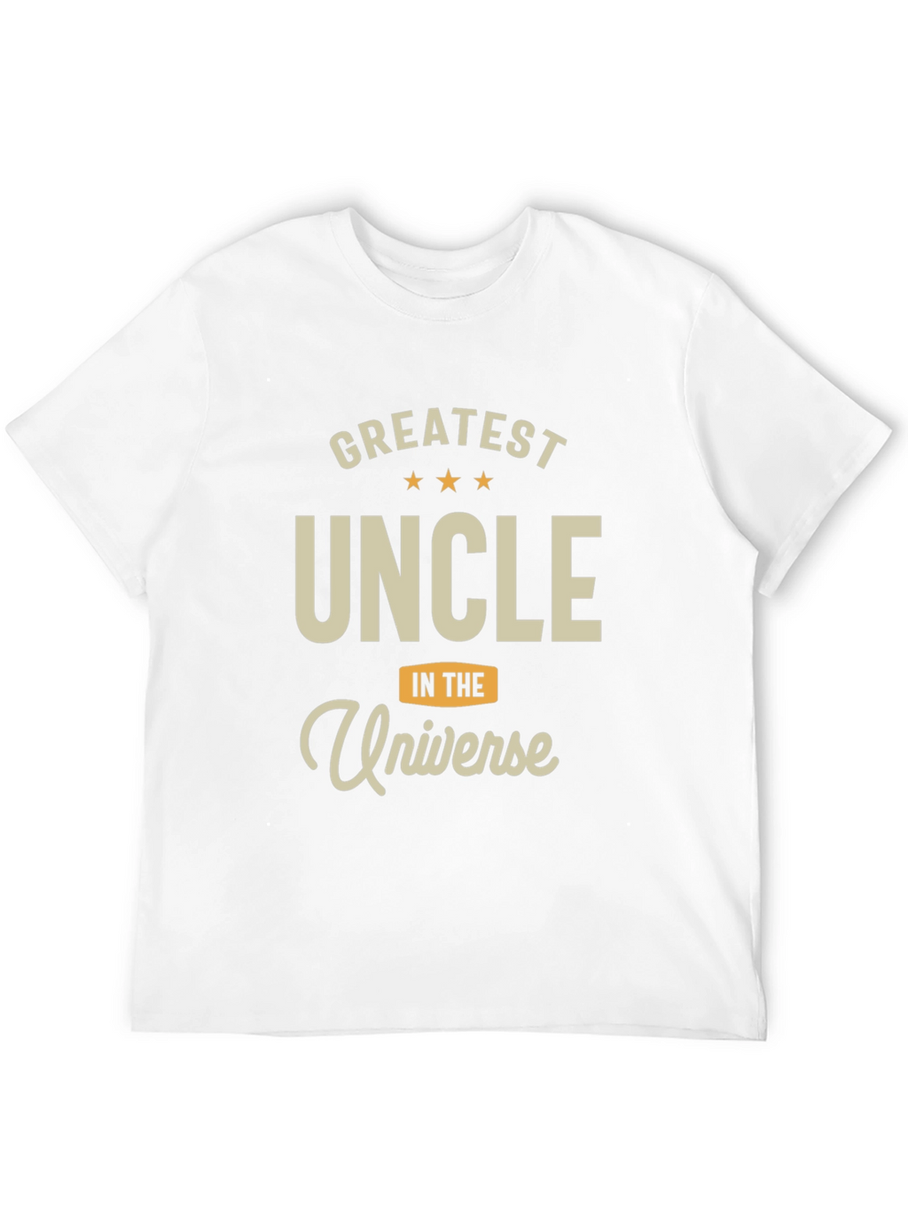 Greatest Uncle in the Universe Black T-Shirt