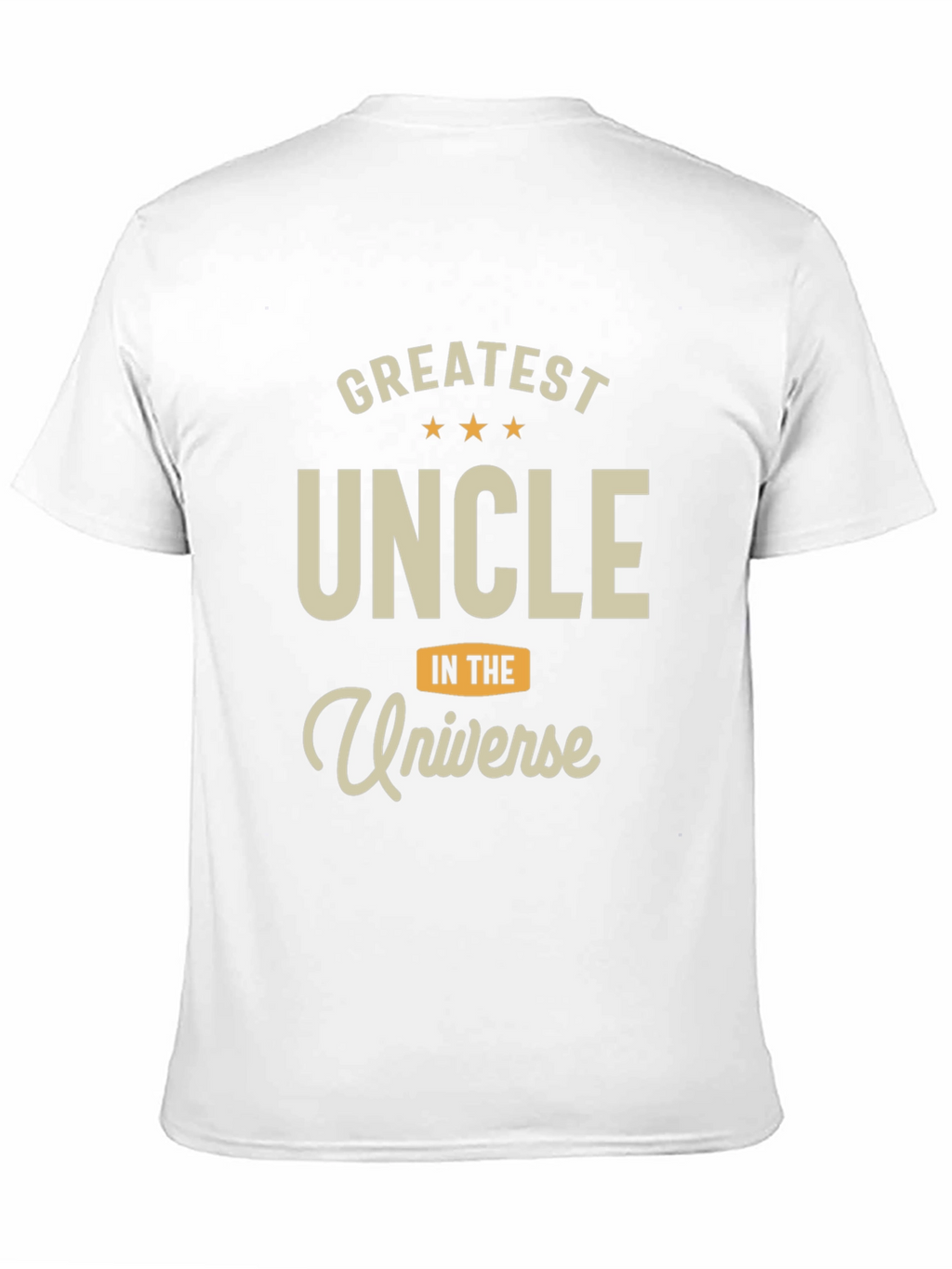 Greatest Uncle in the Universe Black T-Shirt