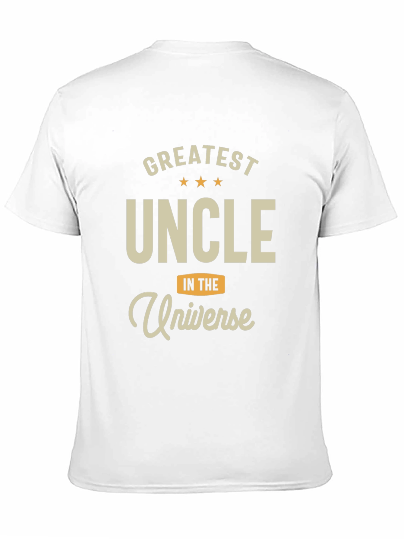 Greatest Uncle in the Universe Black T-Shirt