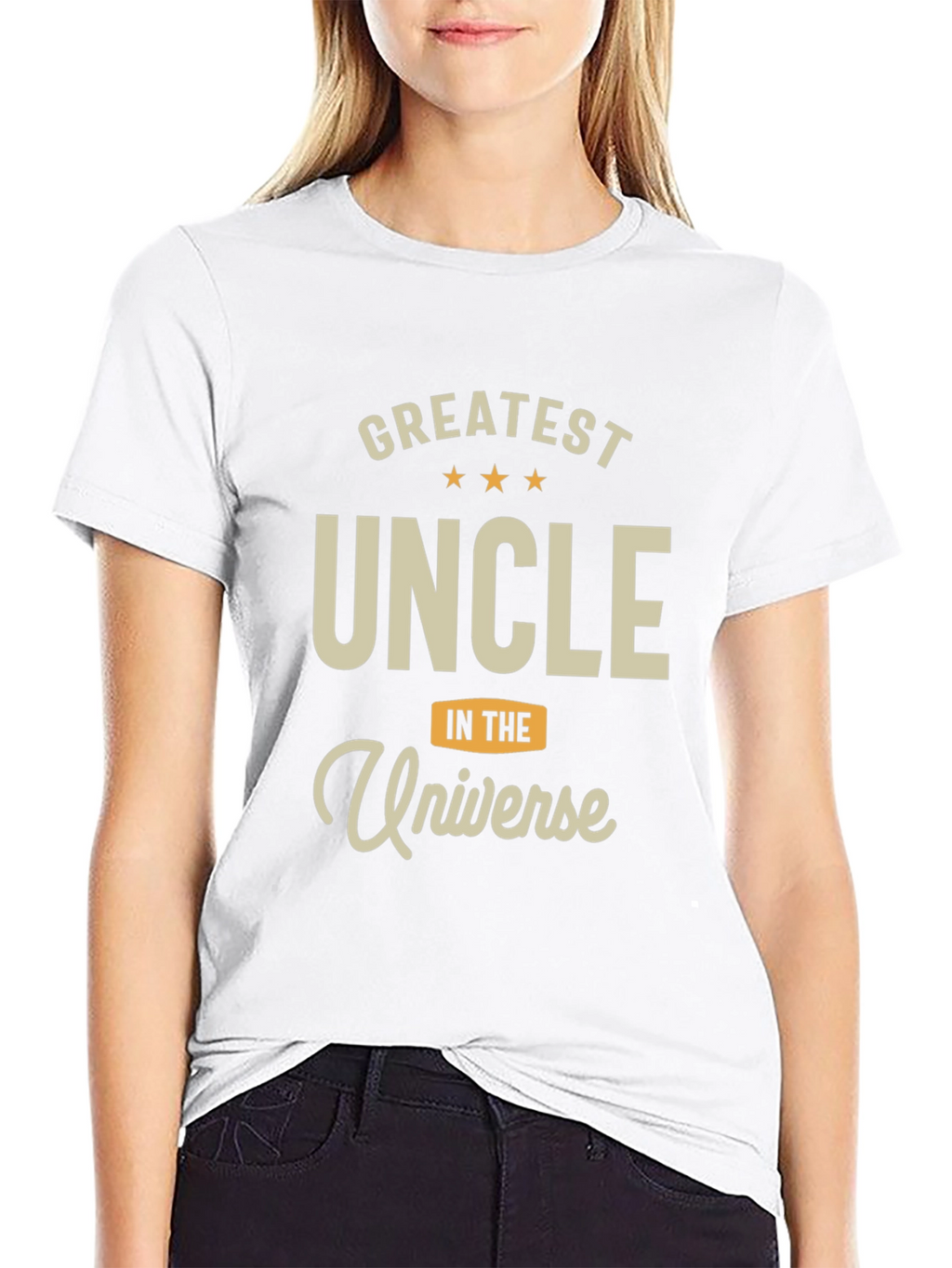 Greatest Uncle in the Universe Black T-Shirt